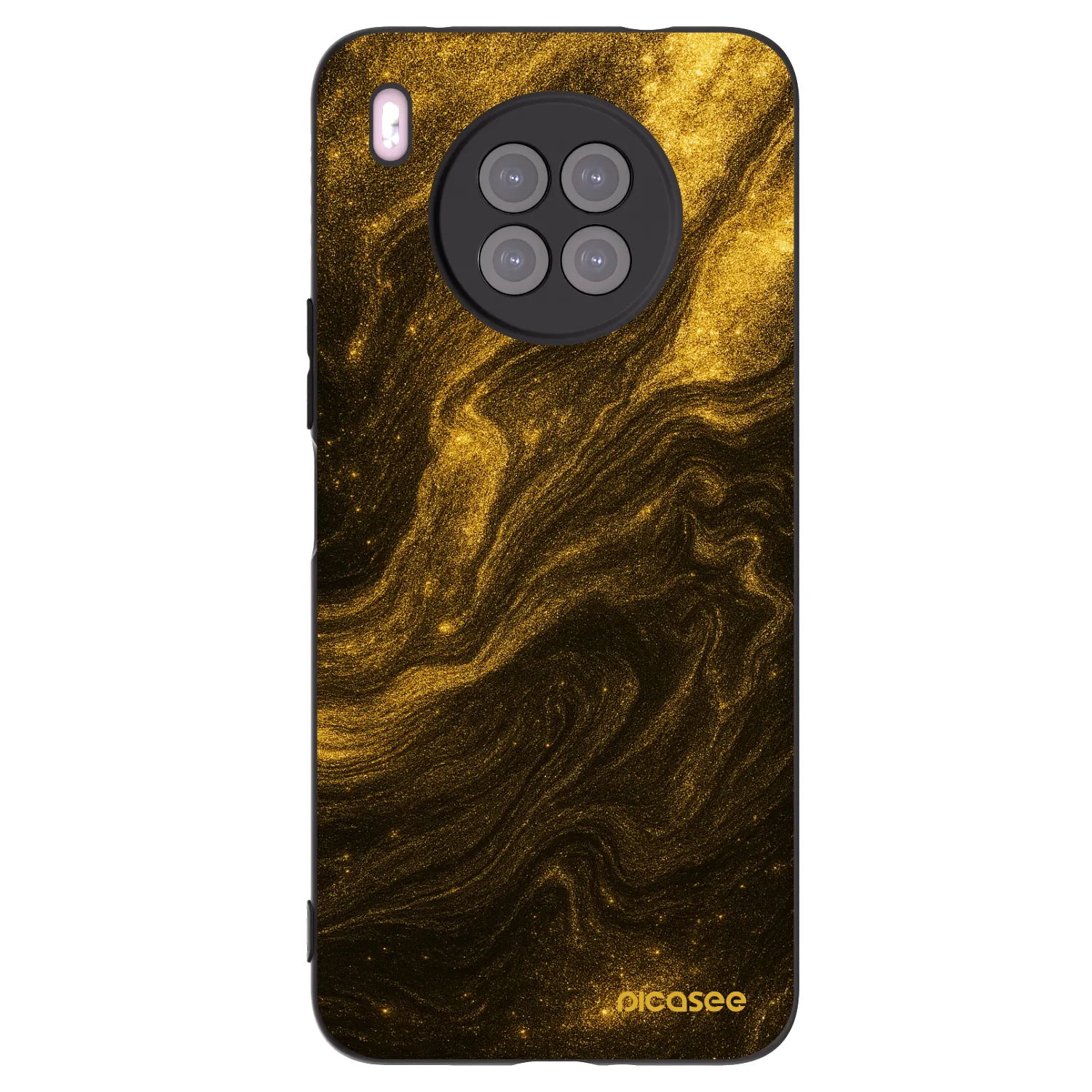Picasee silikonowe czarne etui na Huawei Nova 8i - Black