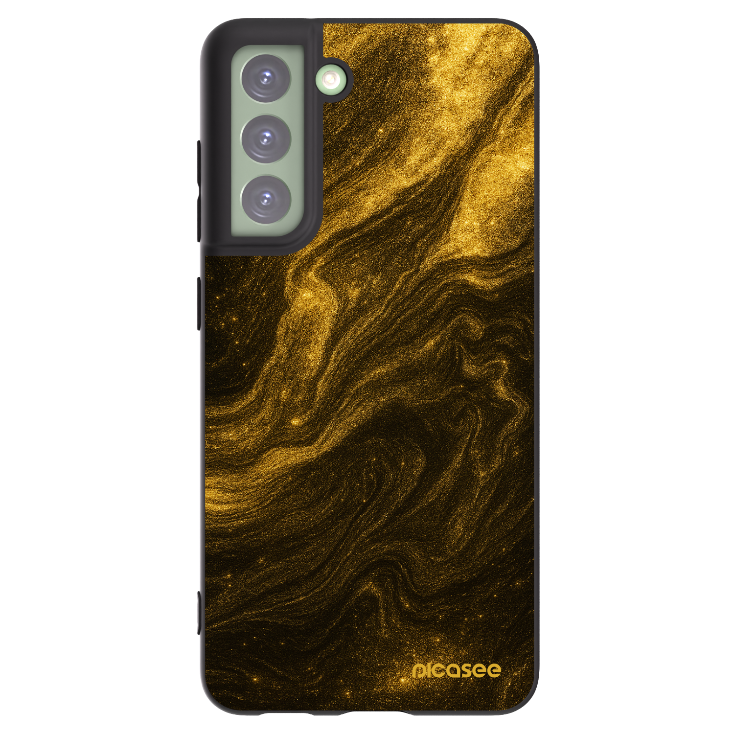 Picasee silikonowe czarne etui na Samsung Galaxy S21 FE 5G - Black