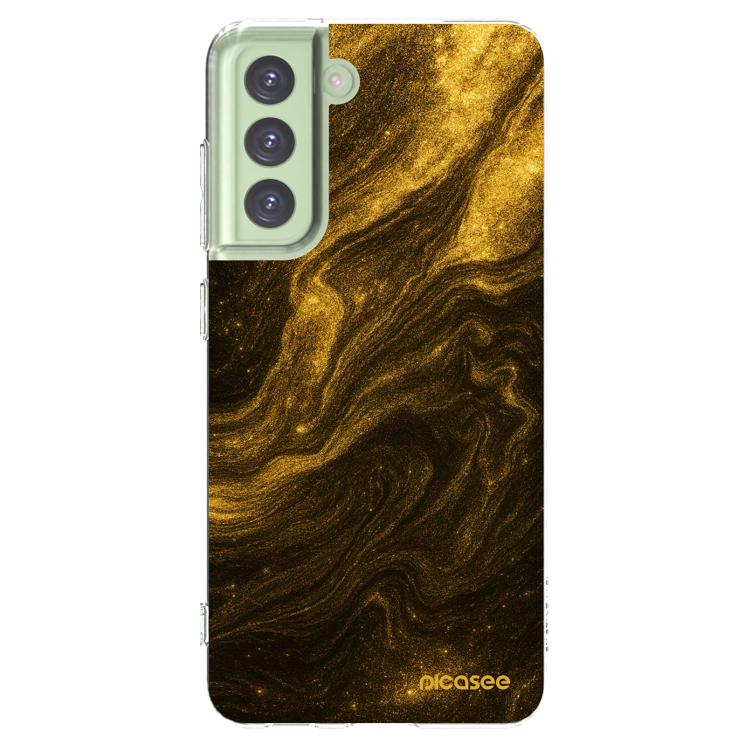 Picasee silikonowe przeźroczyste etui na Samsung Galaxy S21 FE 5G - Black