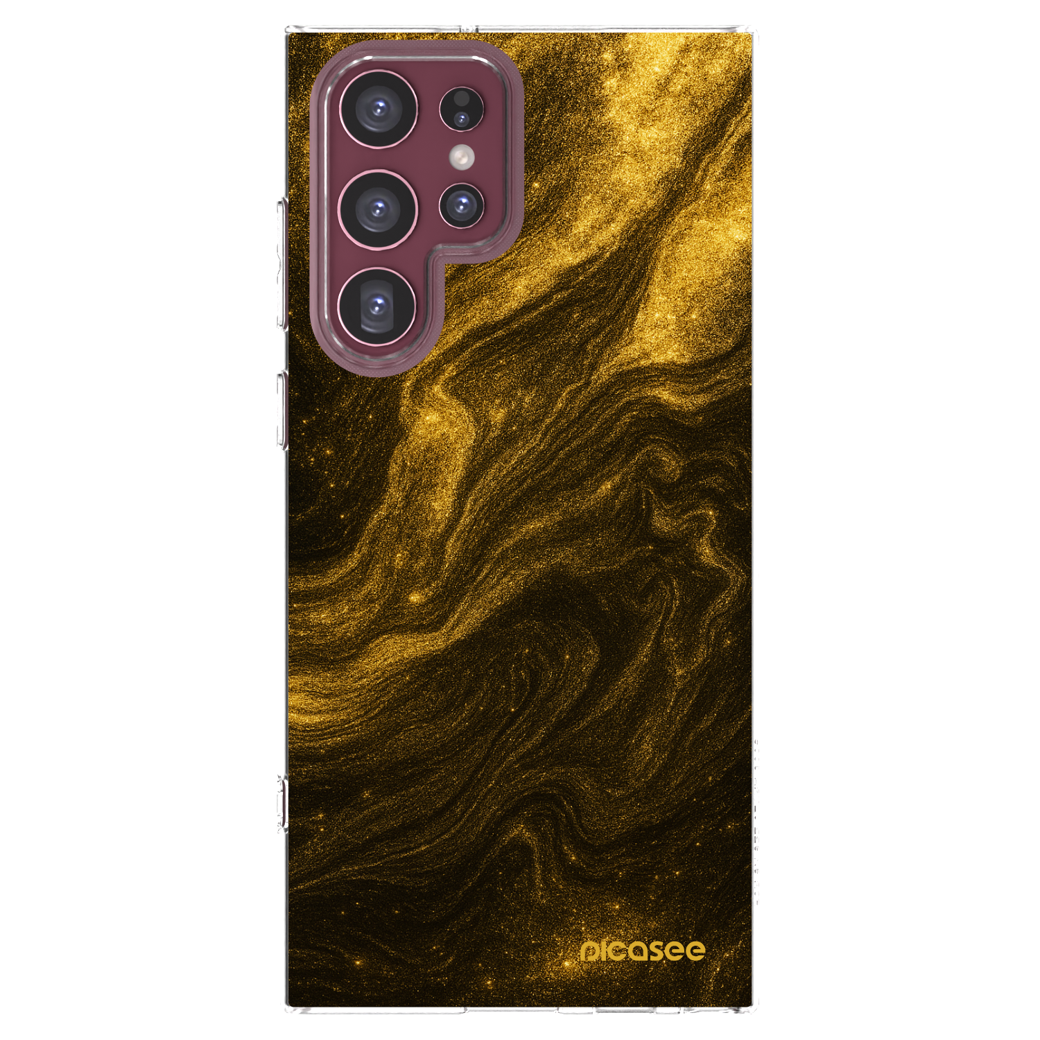 Picasee silikonowe przeźroczyste etui na Samsung Galaxy S22 Ultra 5G - Black