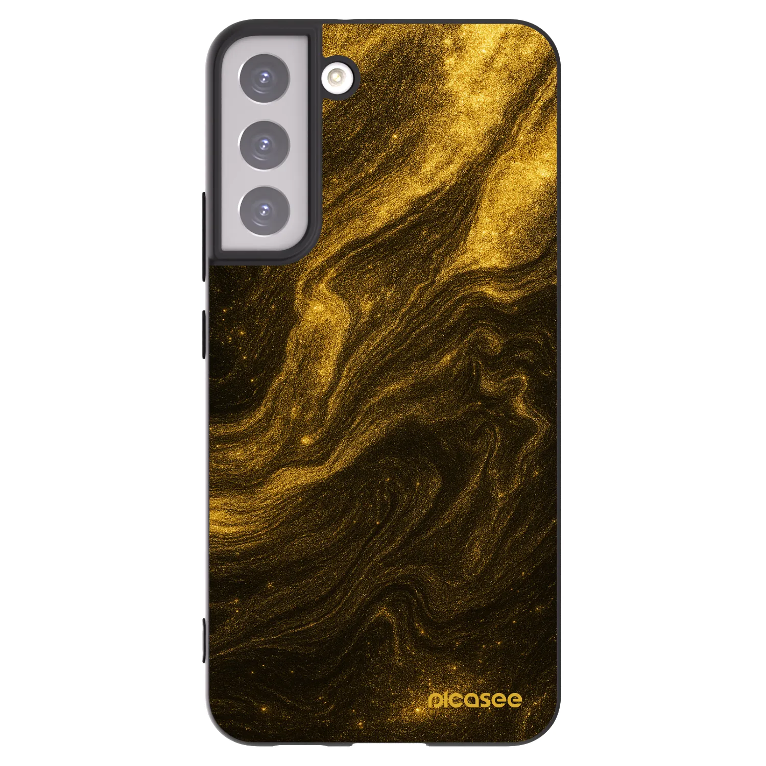 Picasee silikonowe czarne etui na Samsung Galaxy S22+ 5G - Black