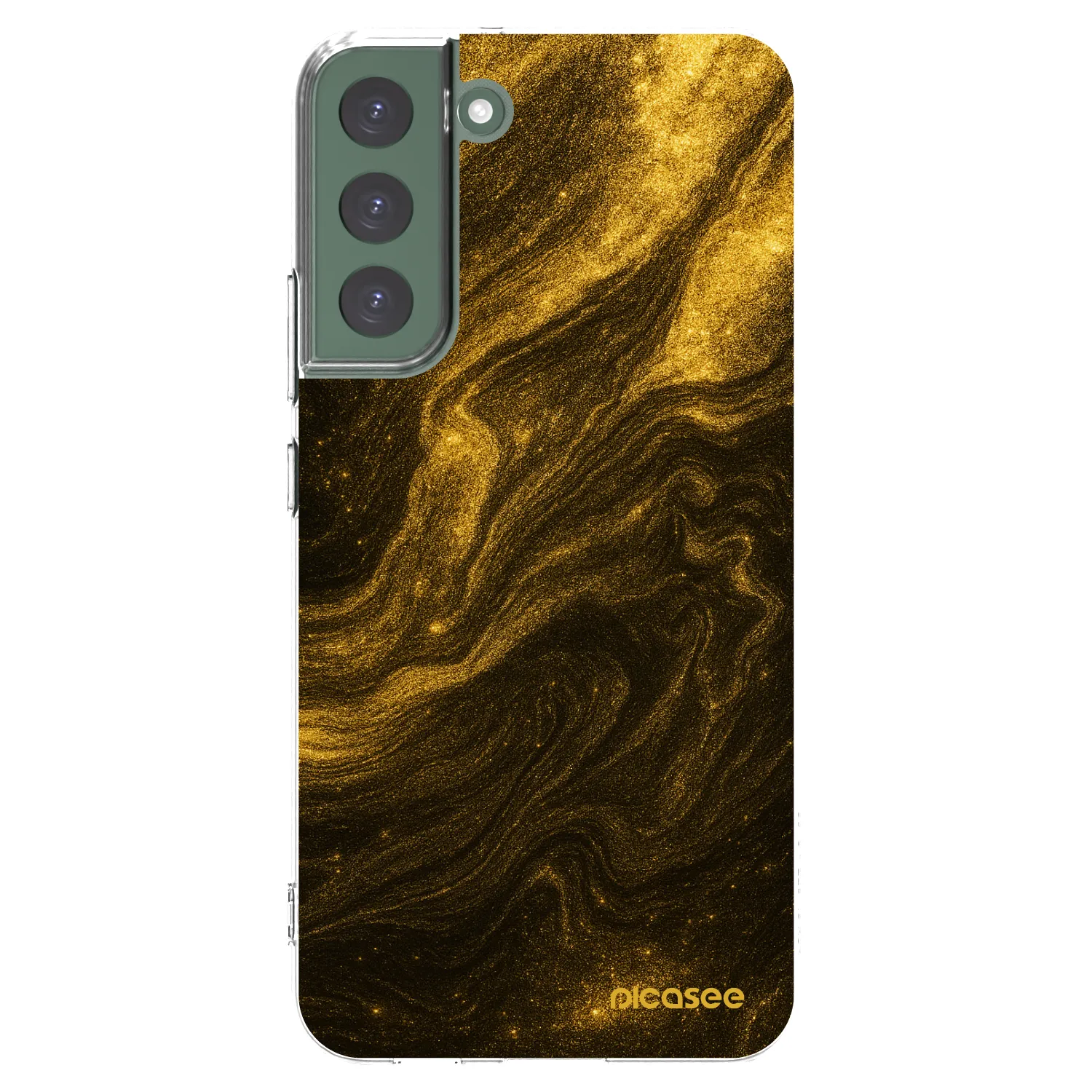 Picasee silikonowe przeźroczyste etui na Samsung Galaxy S22+ 5G - Black