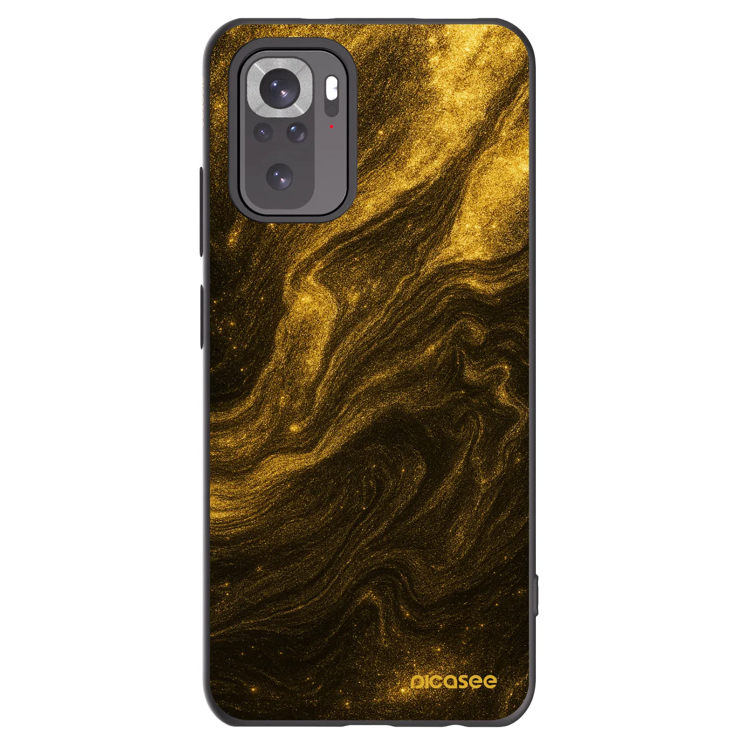 Picasee silikonowe czarne etui na Xiaomi Redmi Note 11S 4G - Black
