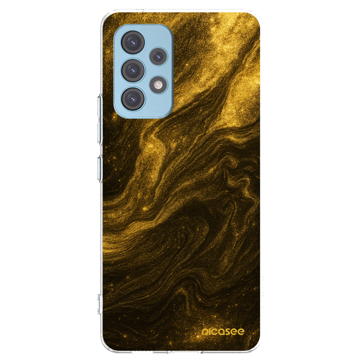 Picasee silikonowe przeźroczyste etui na Samsung Galaxy A53 5G A536 - Black