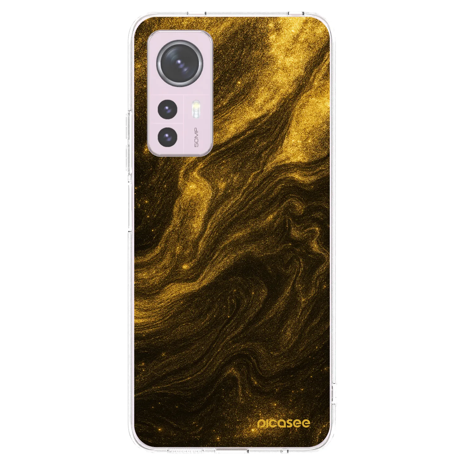 Picasee silikonowe przeźroczyste etui na Xiaomi 12 - Black
