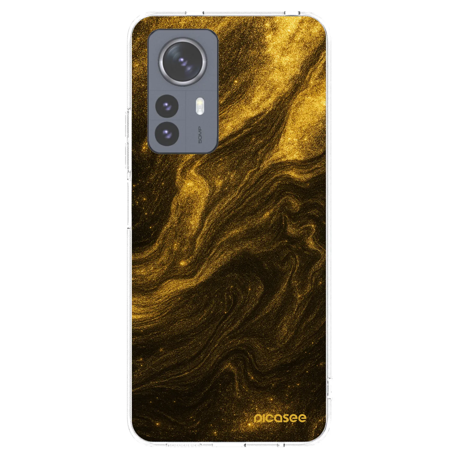 Picasee silikonowe przeźroczyste etui na Xiaomi 12 Pro - Black