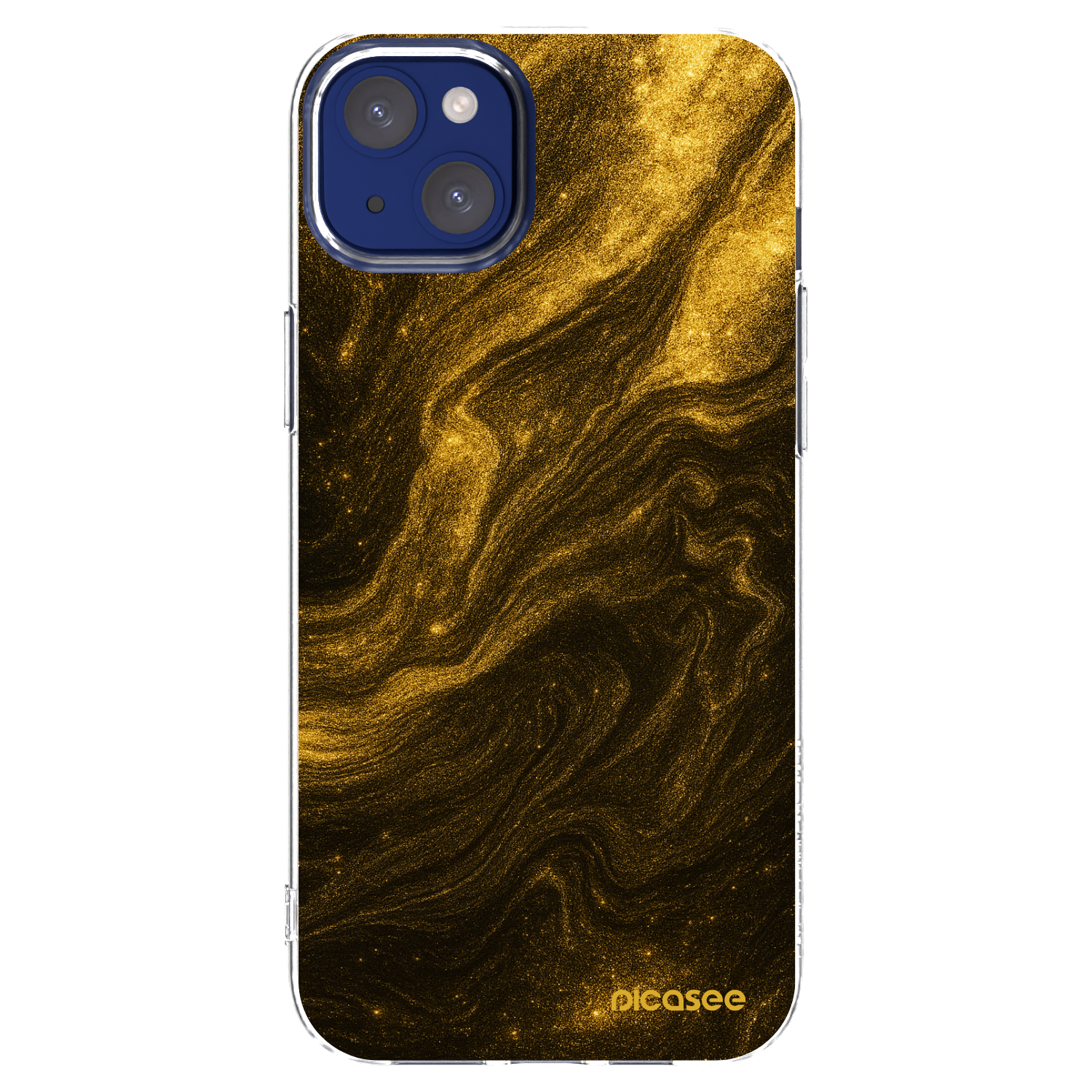 Picasee silikonowe przeźroczyste etui na Apple iPhone 14 Plus - Black