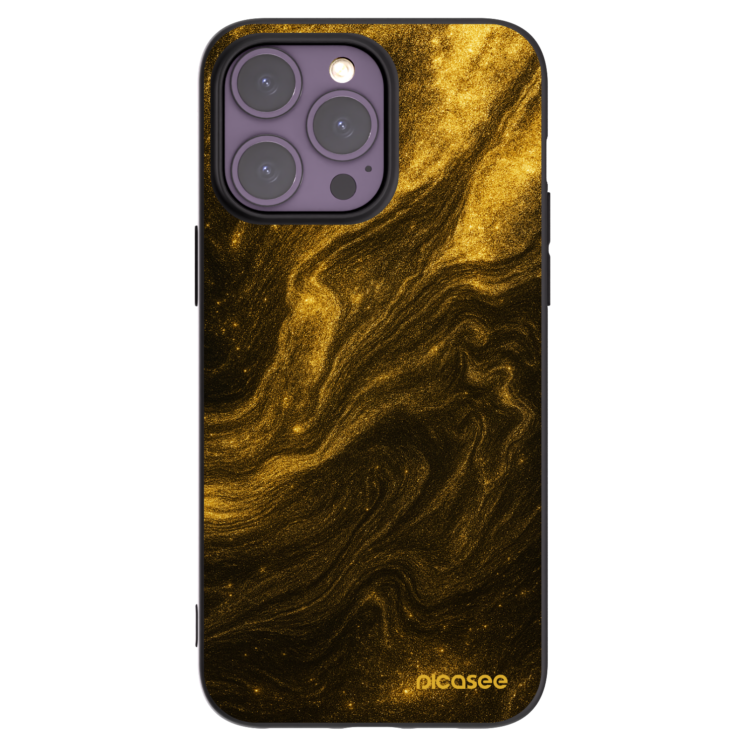 Picasee silikonowe czarne etui na Apple iPhone 14 Pro Max - Black