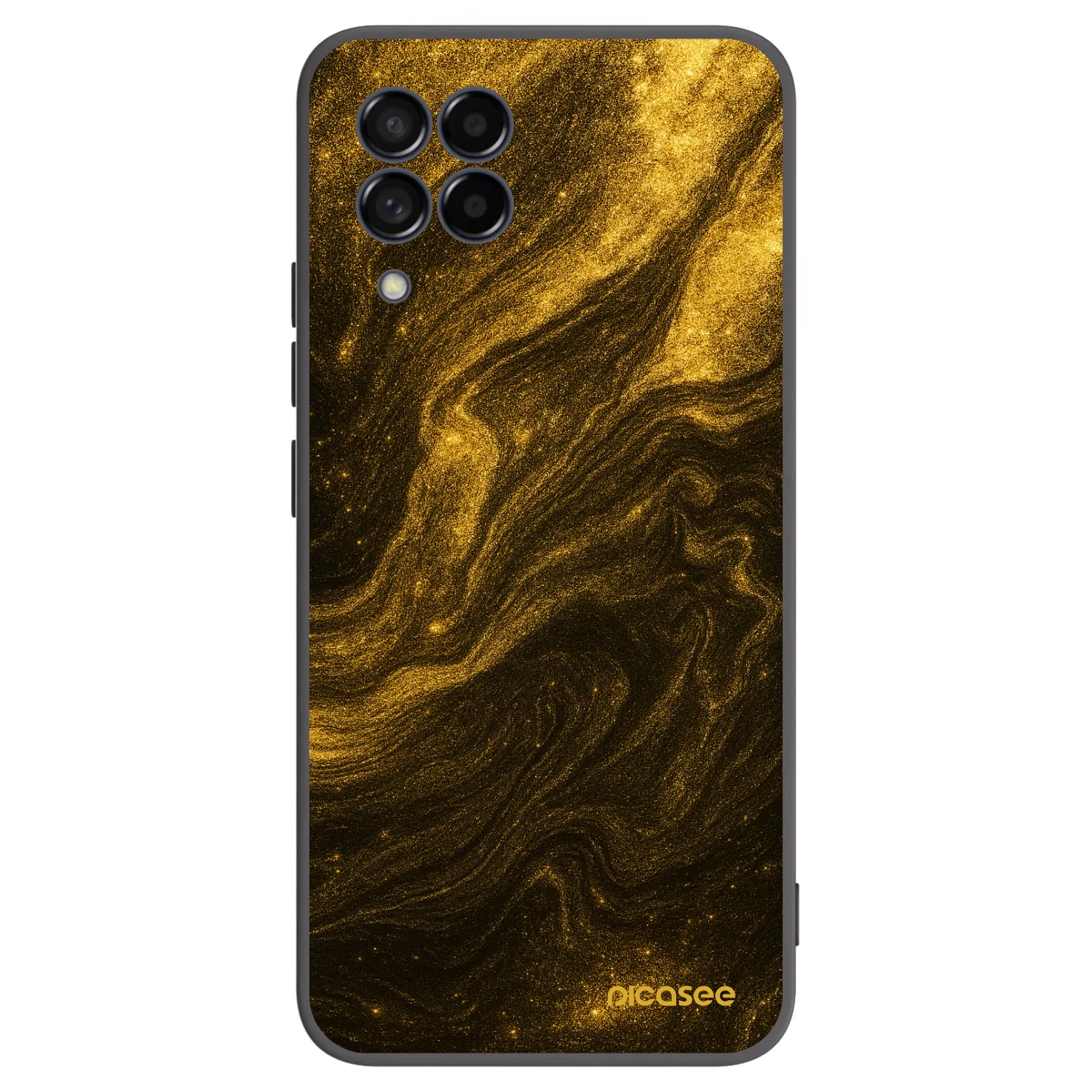 Picasee silikonowe czarne etui na Samsung Galaxy M53 5G - Black