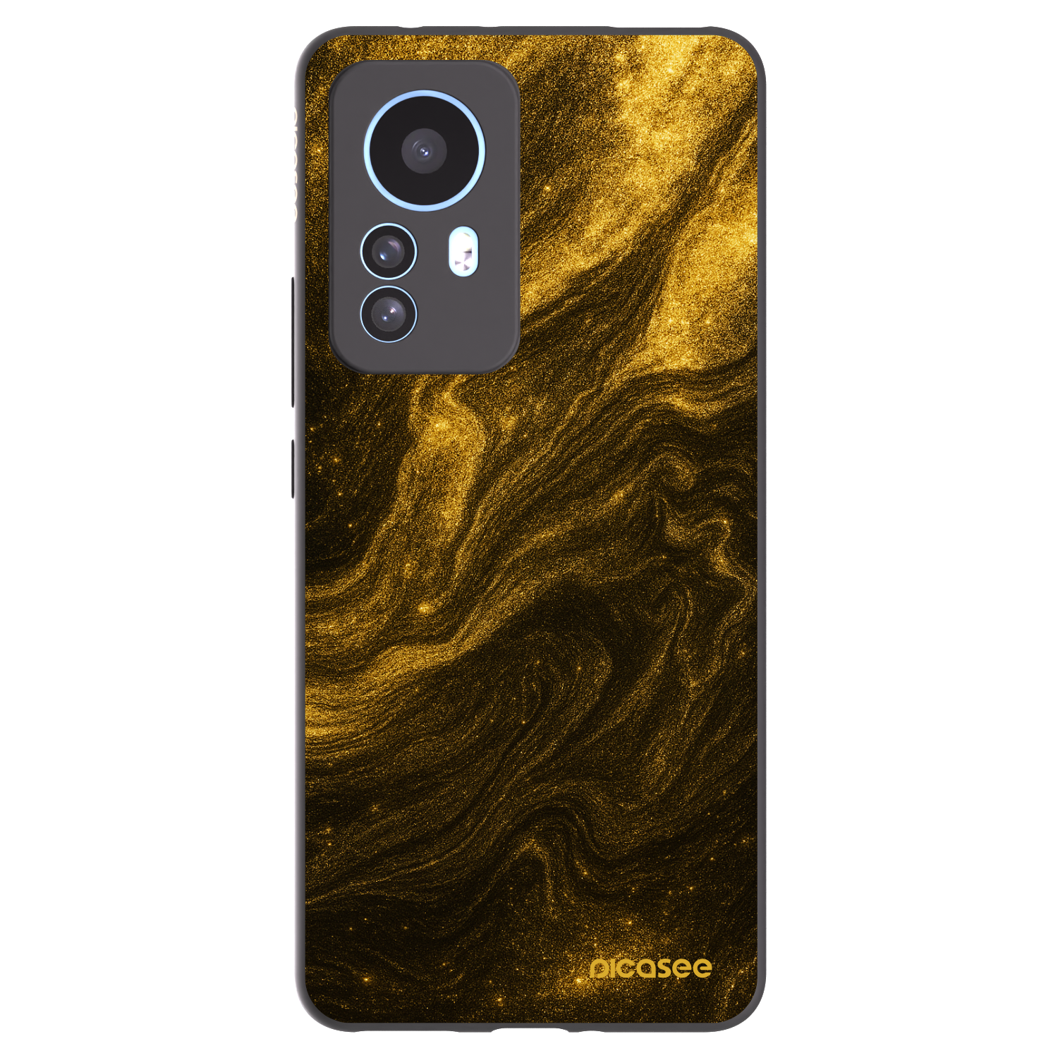Picasee silikonowe czarne etui na Xiaomi 12T Pro - Black