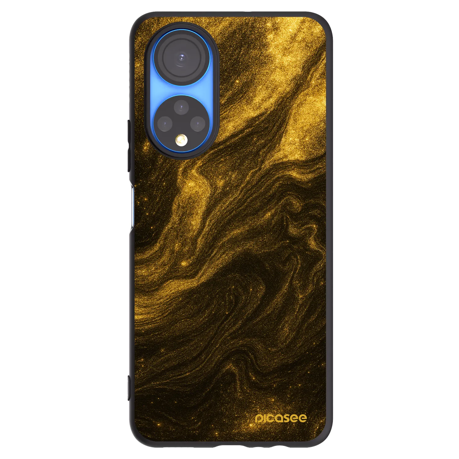 Picasee silikonowe czarne etui na Honor X7 - Black