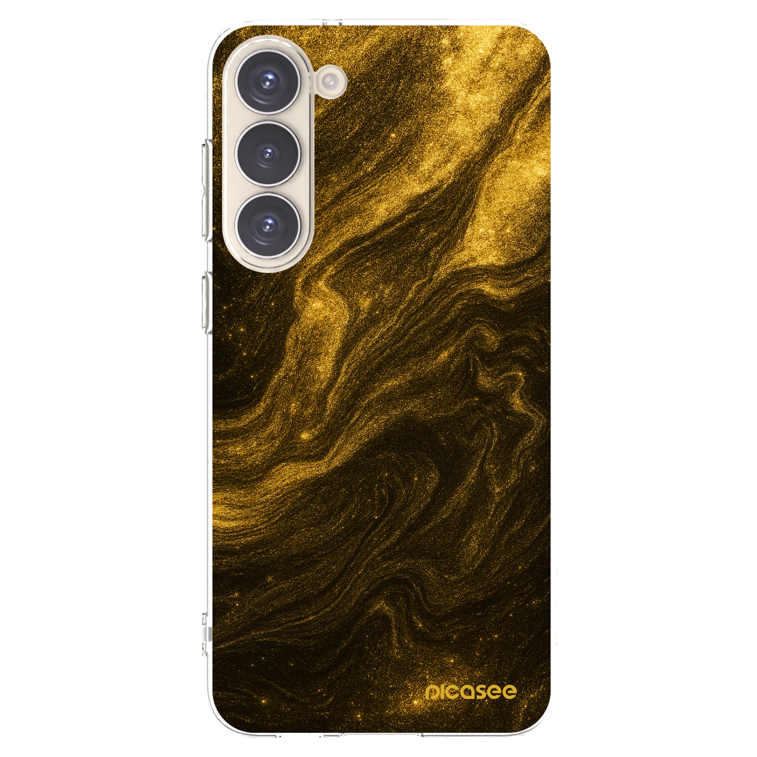 Picasee silikonowe przeźroczyste etui na Samsung Galaxy S23+ 5G - Black