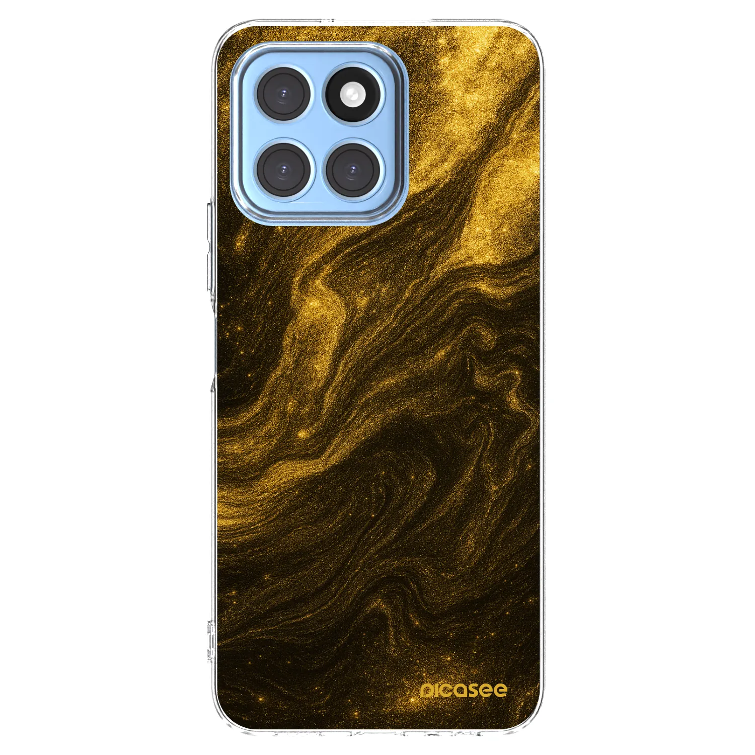 Picasee silikonowe przeźroczyste etui na Honor X8 5G - Black