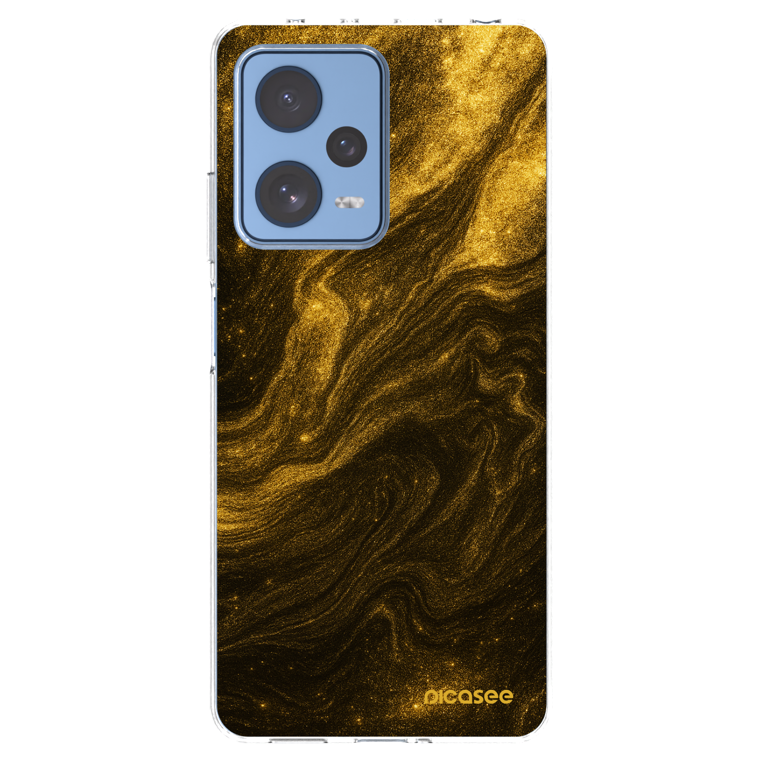 Picasee silikonowe przeźroczyste etui na Xiaomi Redmi Note 12 Pro 5G - Black