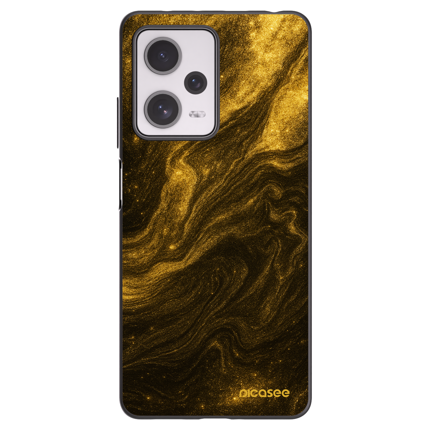 Picasee silikonowe czarne etui na Xiaomi Redmi Note 12 Pro+ 5G - Black