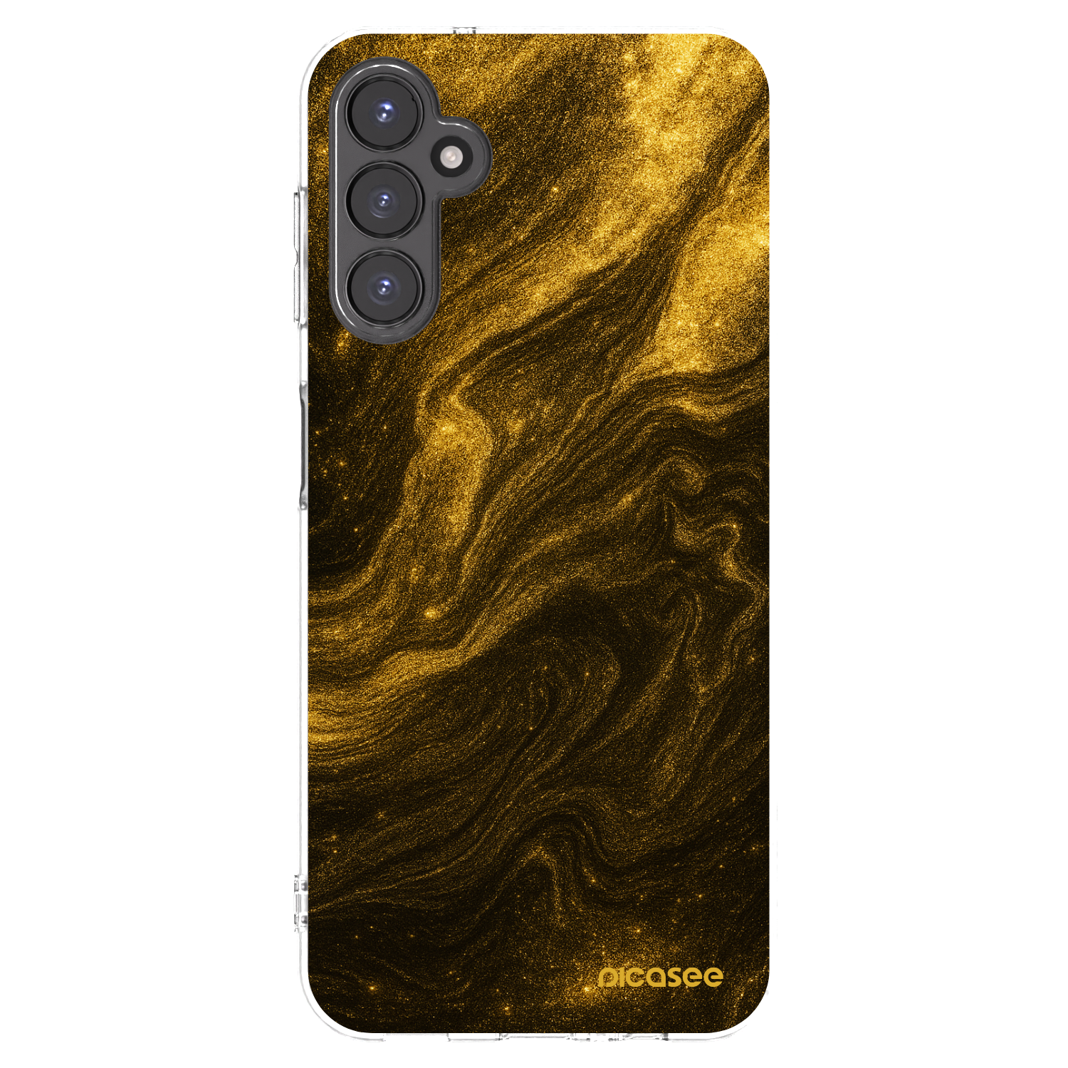 Picasee silikonowe przeźroczyste etui na Samsung Galaxy A14 5G A146P - Black
