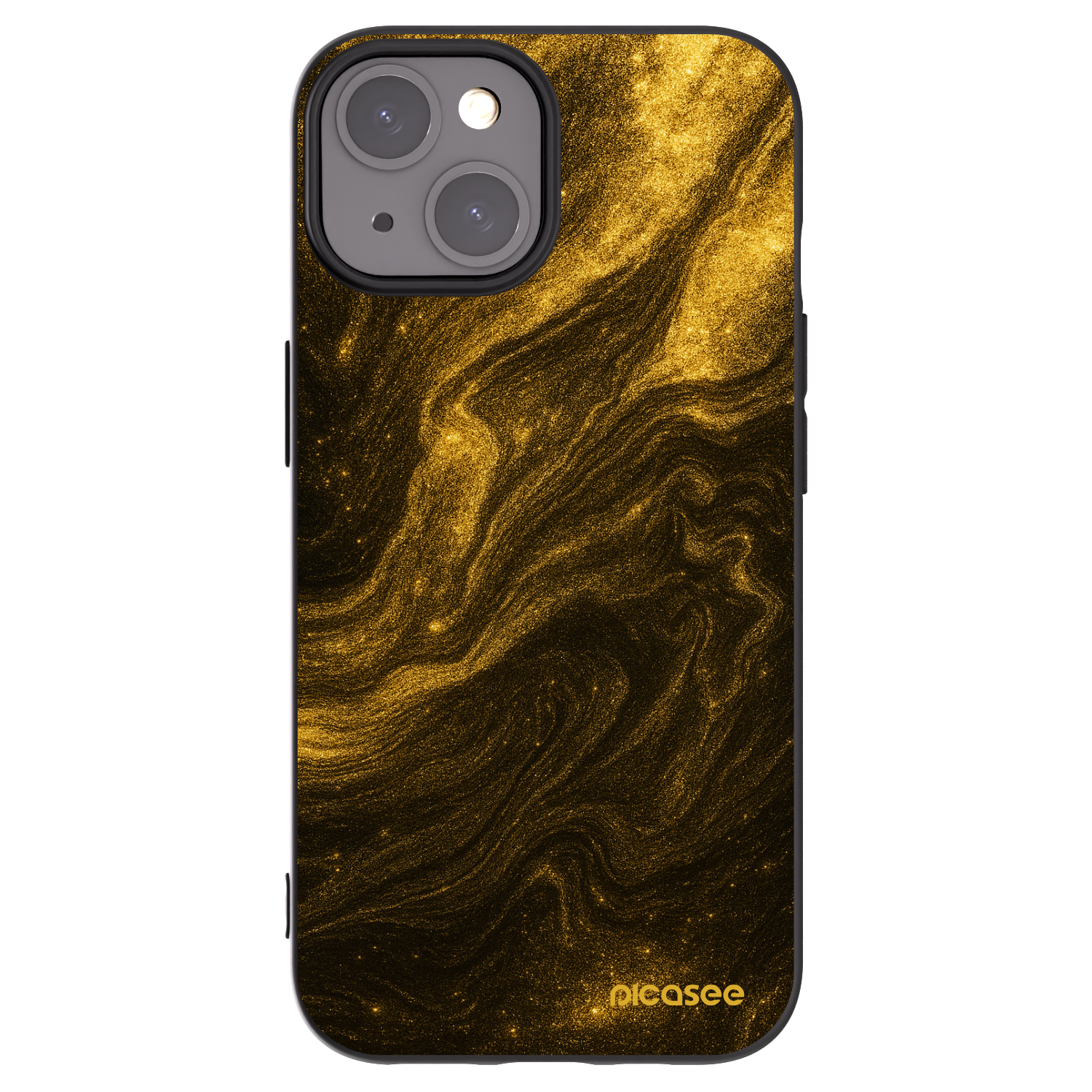 Picasee silikonowe czarne etui na Apple iPhone 15 - Black