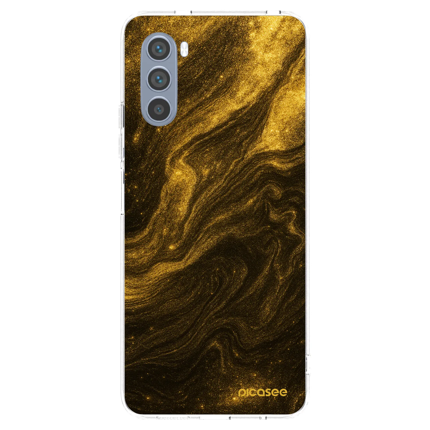 Picasee silikonowe przeźroczyste etui na Motorola Moto G62 - Black