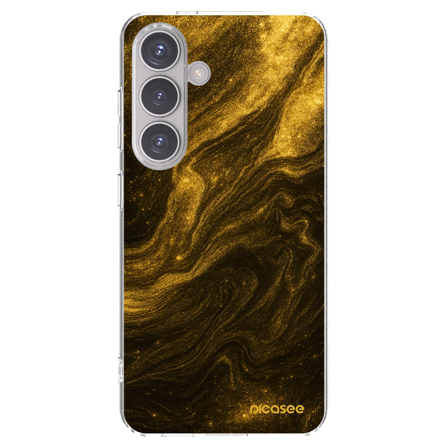 Picasee silikonowe przeźroczyste etui na Samsung Galaxy S24 S921B 5G - Black
