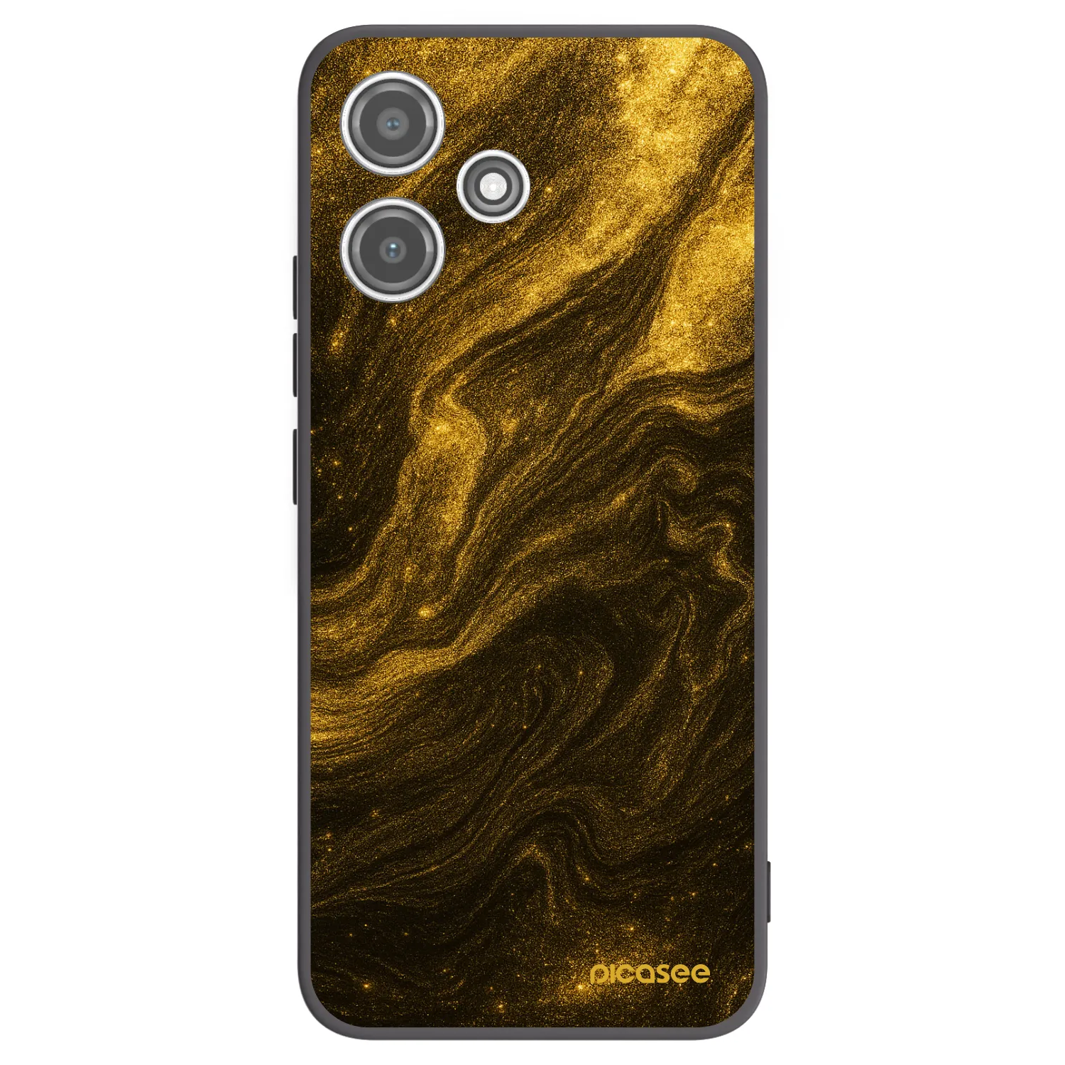 Picasee silikonowe czarne etui na Xiaomi Redmi 12 5G - Black
