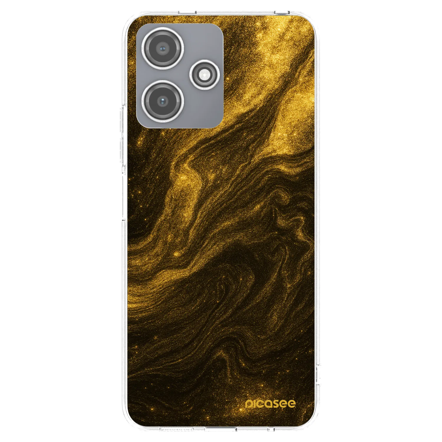 Picasee silikonowe przeźroczyste etui na Xiaomi Redmi 12 5G - Black