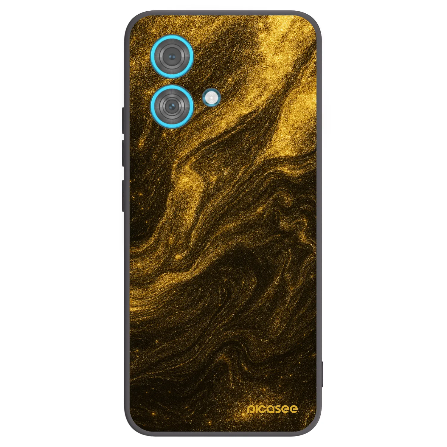 Picasee silikonowe czarne etui na Motorola Edge 40 Neo - Black
