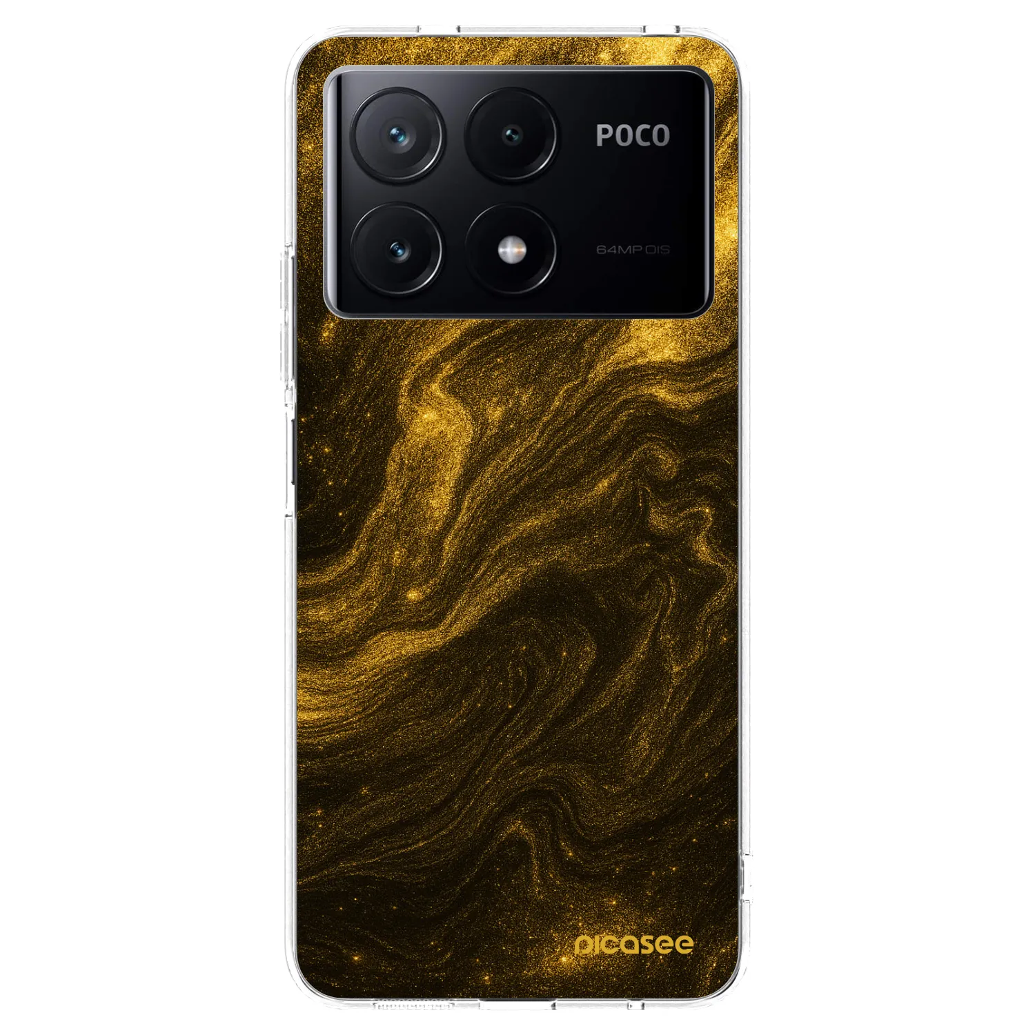Picasee silikonowe przeźroczyste etui na Xiaomi Poco X6 Pro - Black