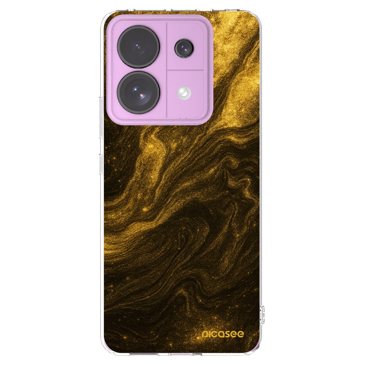 Picasee silikonowe przeźroczyste etui na Xiaomi Redmi Note 13 Pro 5G - Black