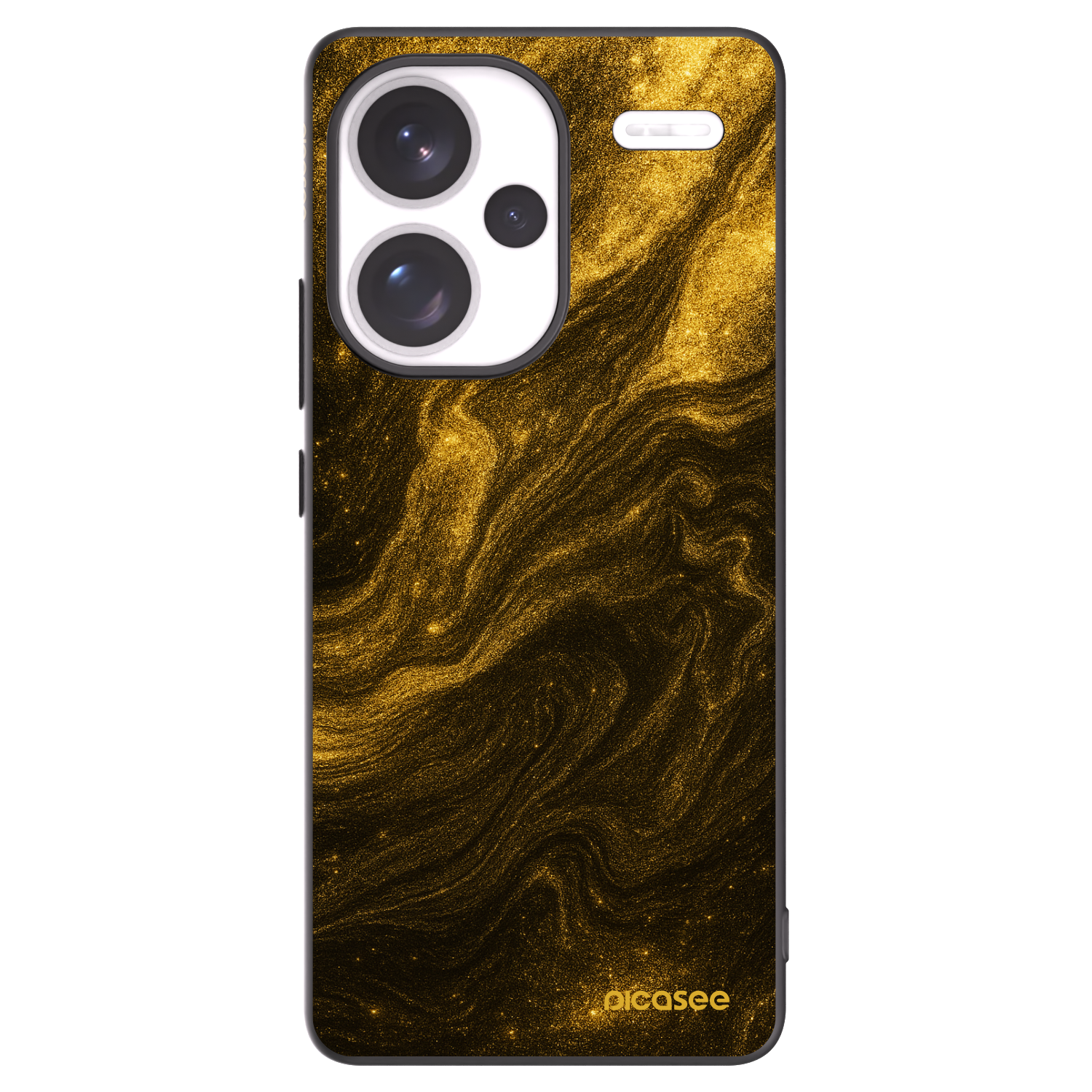 Picasee silikonowe czarne etui na Xiaomi Redmi Note 13 Pro+ 5G - Black