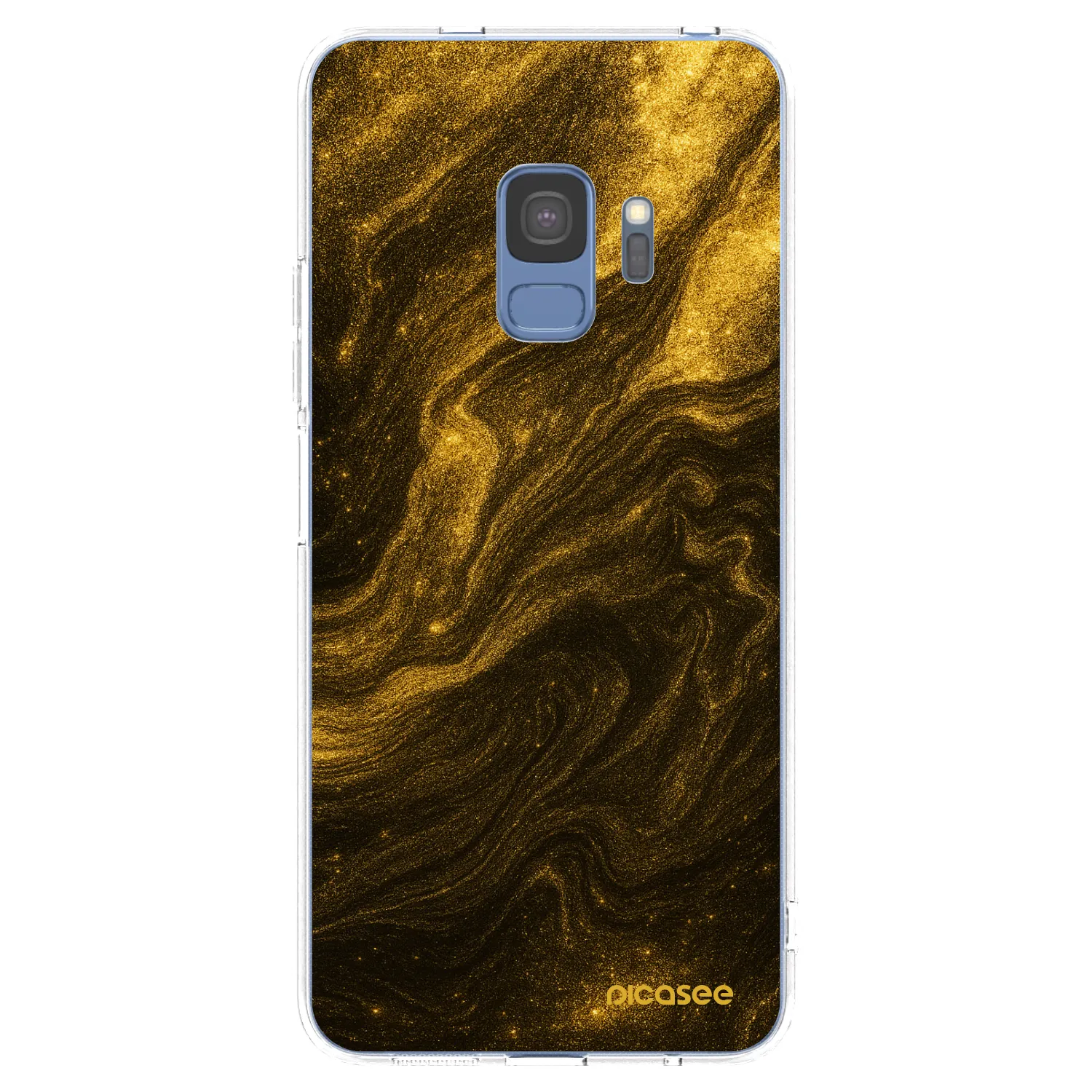 Picasee silikonowe przeźroczyste etui na Samsung Galaxy S9 G960F - Black