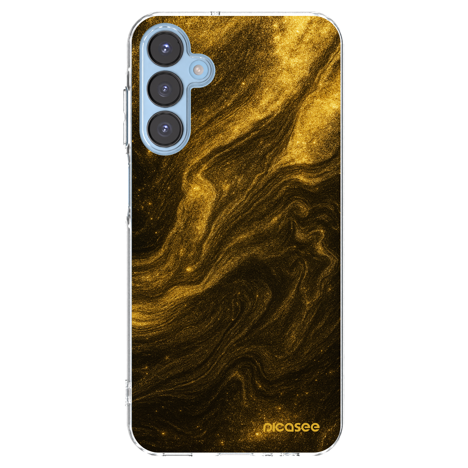 Picasee silikonowe przeźroczyste etui na Samsung Galaxy A15 A156B 5G - Black