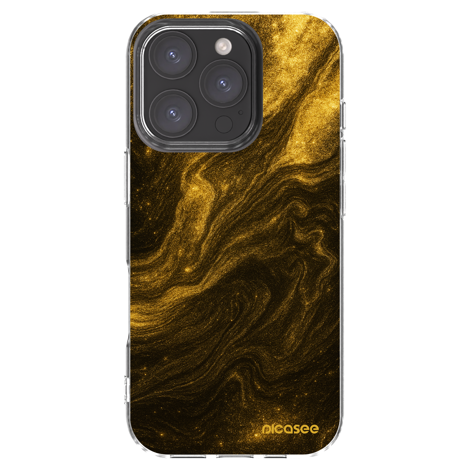 Picasee silikonowe przeźroczyste etui na Apple iPhone 16 Pro - Black