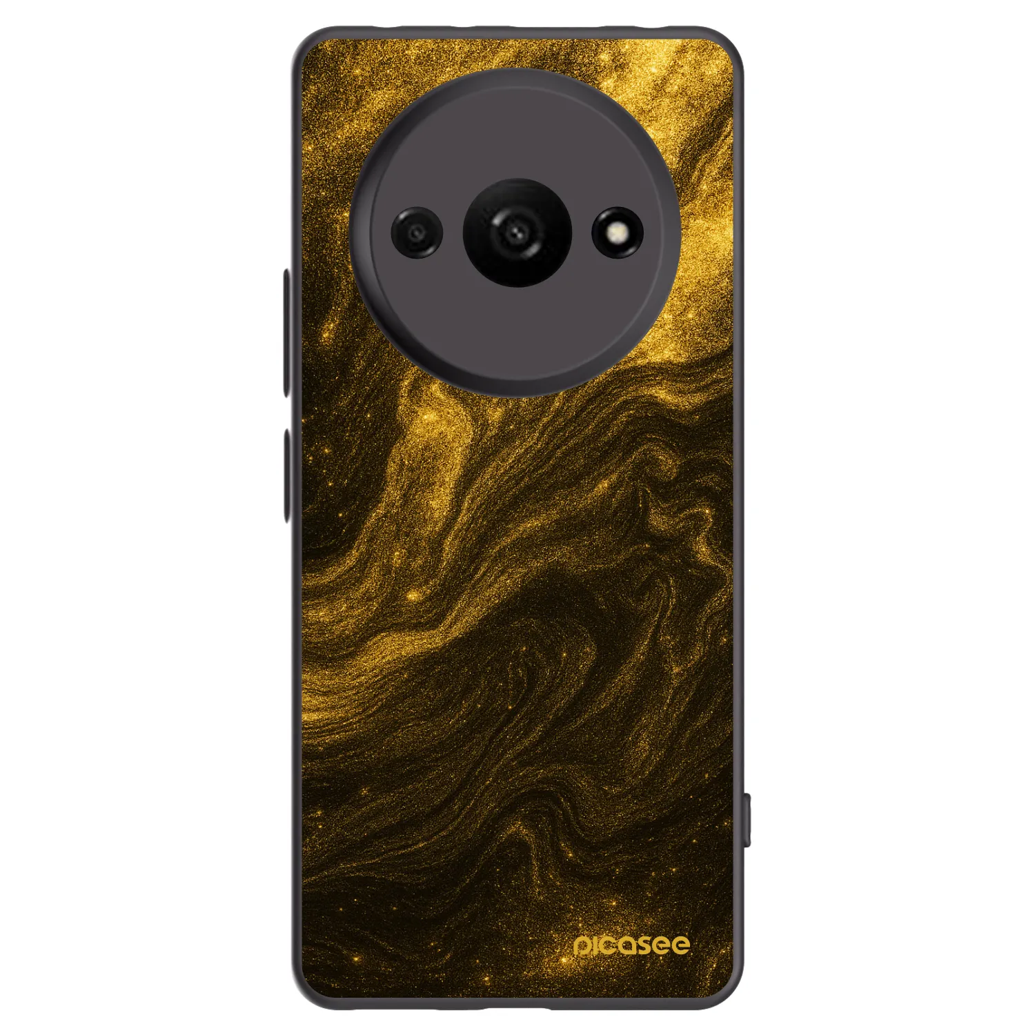 Picasee silikonowe czarne etui na Xiaomi Redmi A3 - Black