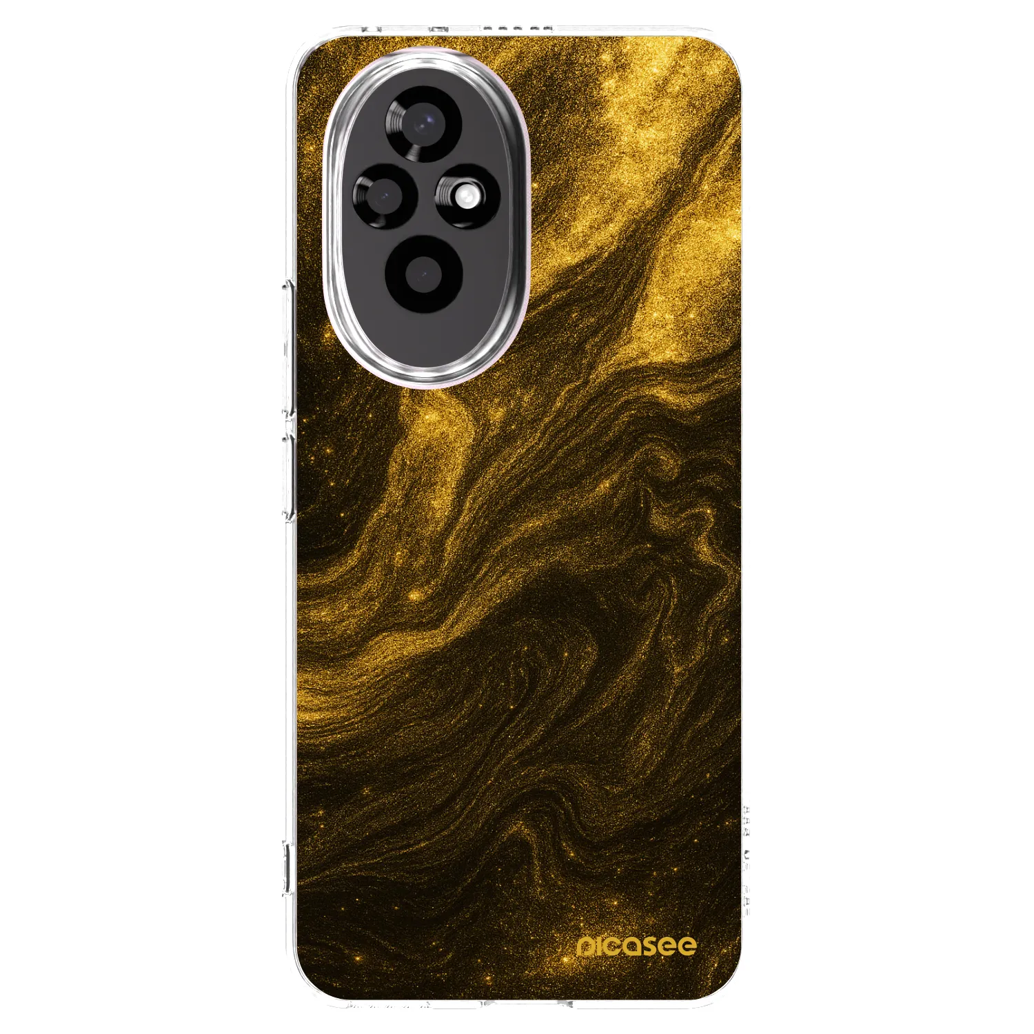 Picasee silikonowe przeźroczyste etui na Honor 200 Pro 5G - Black