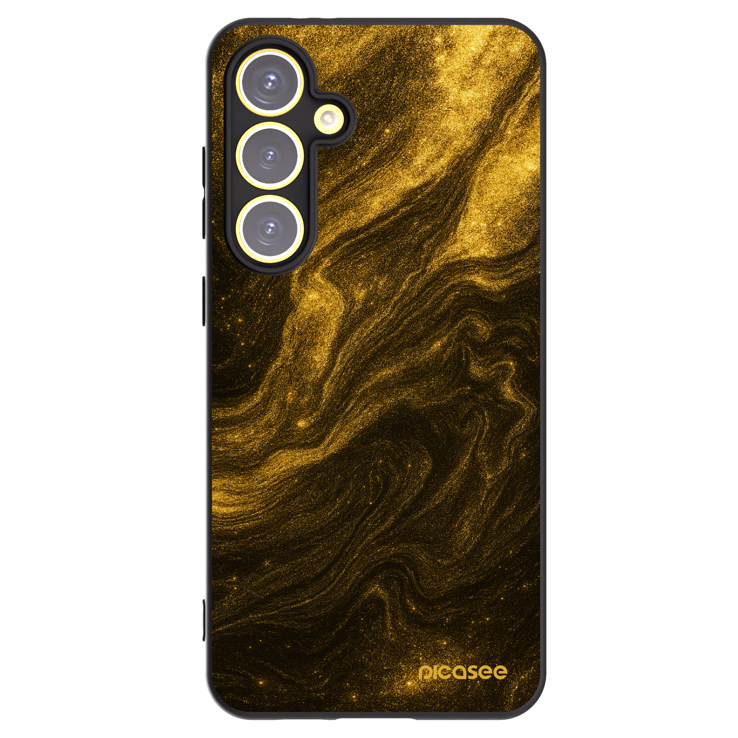 Picasee silikonowe czarne etui na Samsung Galaxy S24 FE S721B - Black