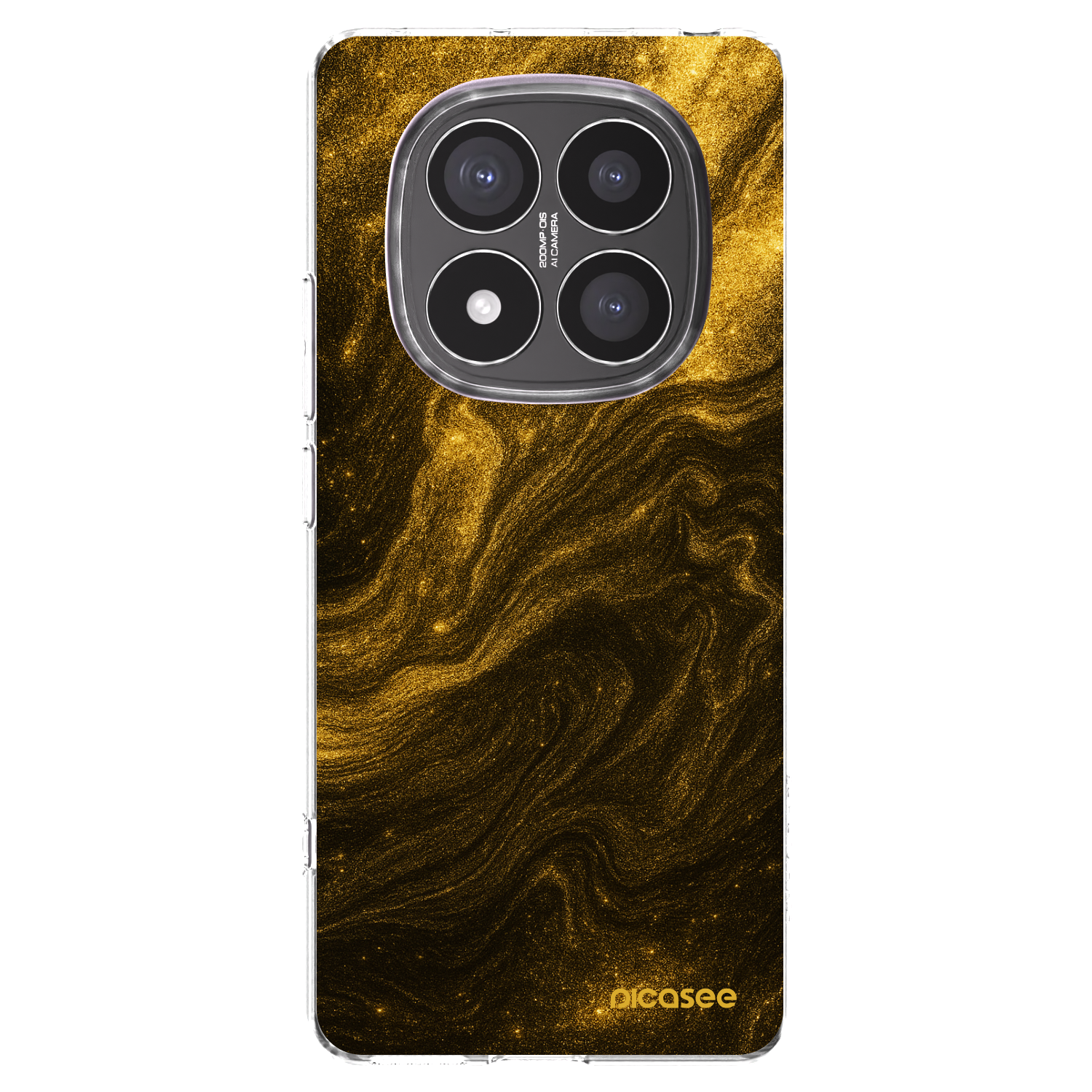 Picasee silikonowe przeźroczyste etui na Xiaomi Redmi Note 14 Pro+ 5G - Black