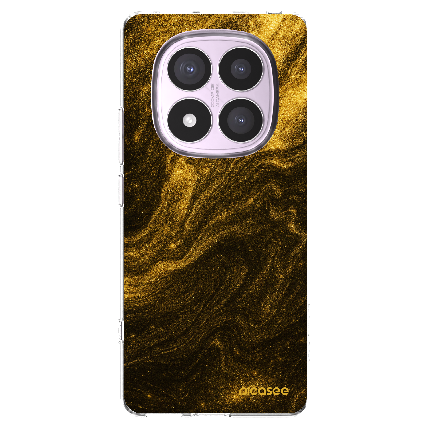 Picasee silikonowe przeźroczyste etui na Xiaomi Redmi Note 14 Pro 5G - Black