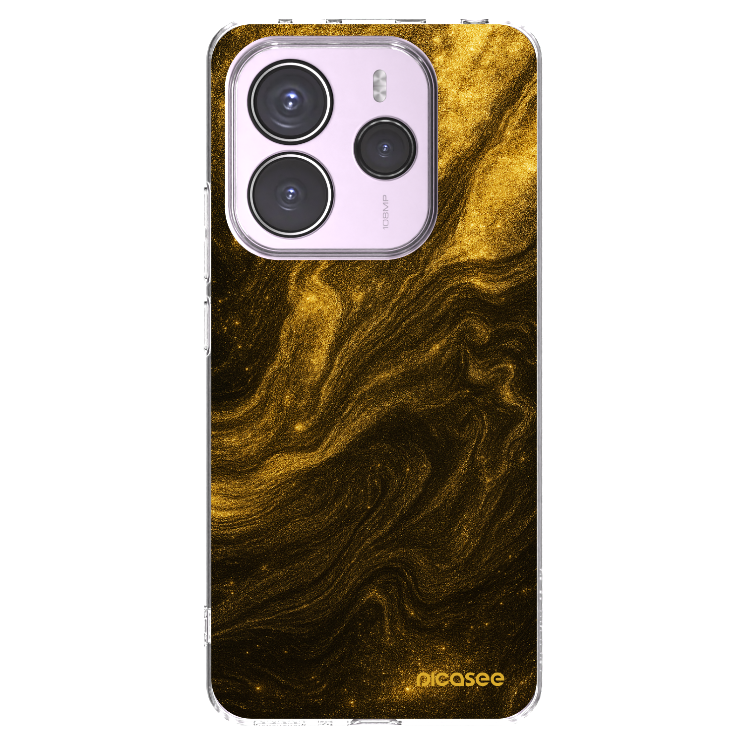Picasee silikonowe przeźroczyste etui na Xiaomi Redmi Note 14 5G - Black