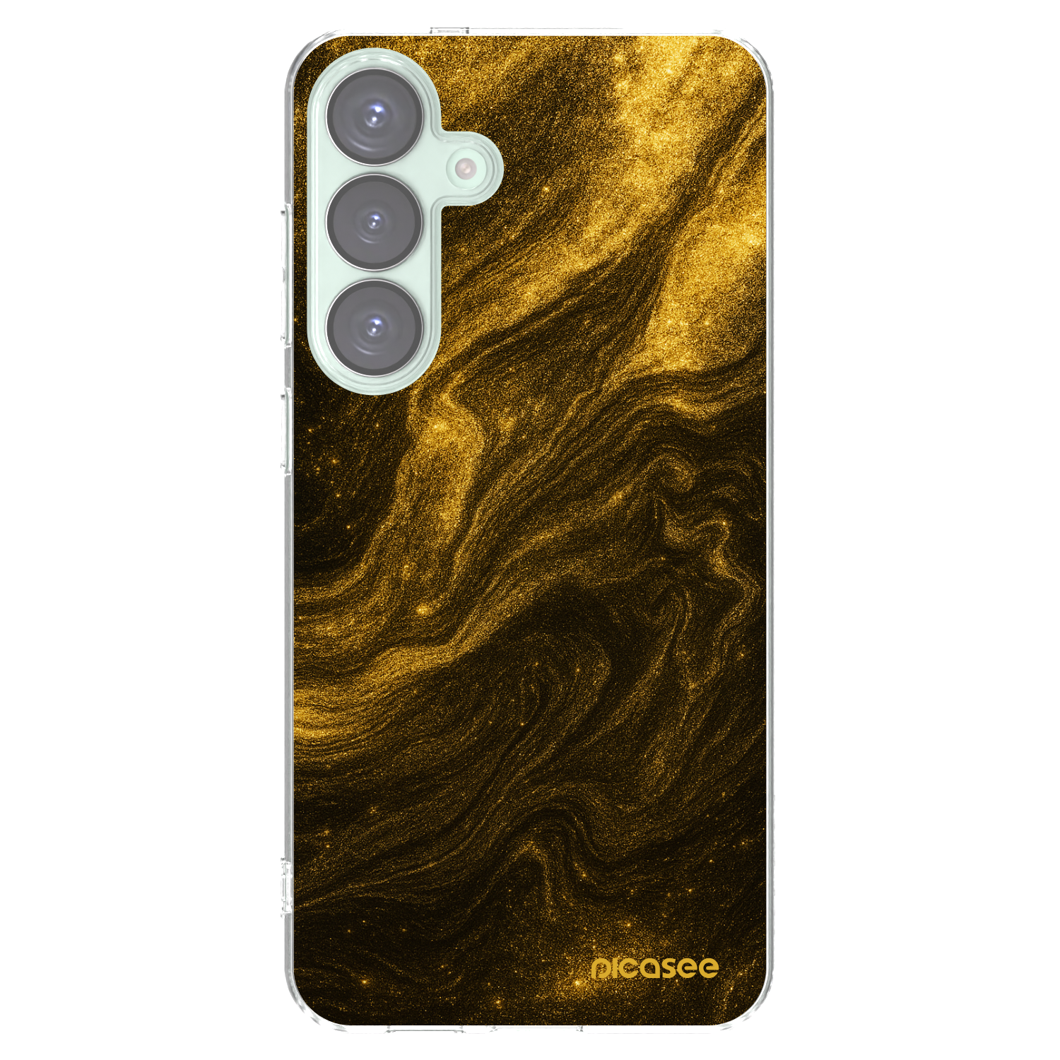 Picasee silikonowe przeźroczyste etui na Samsung Galaxy S25+ 5G - Black