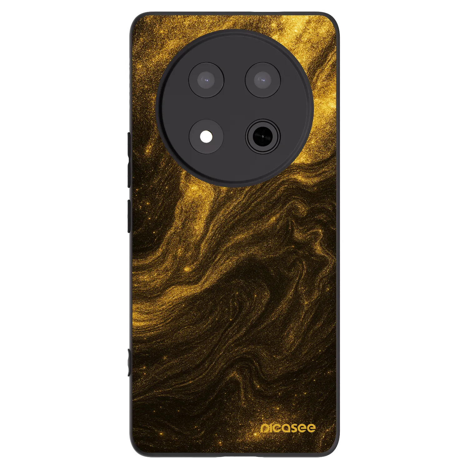 Picasee silikonowe czarne etui na Honor Magic7 Lite 5G - Black