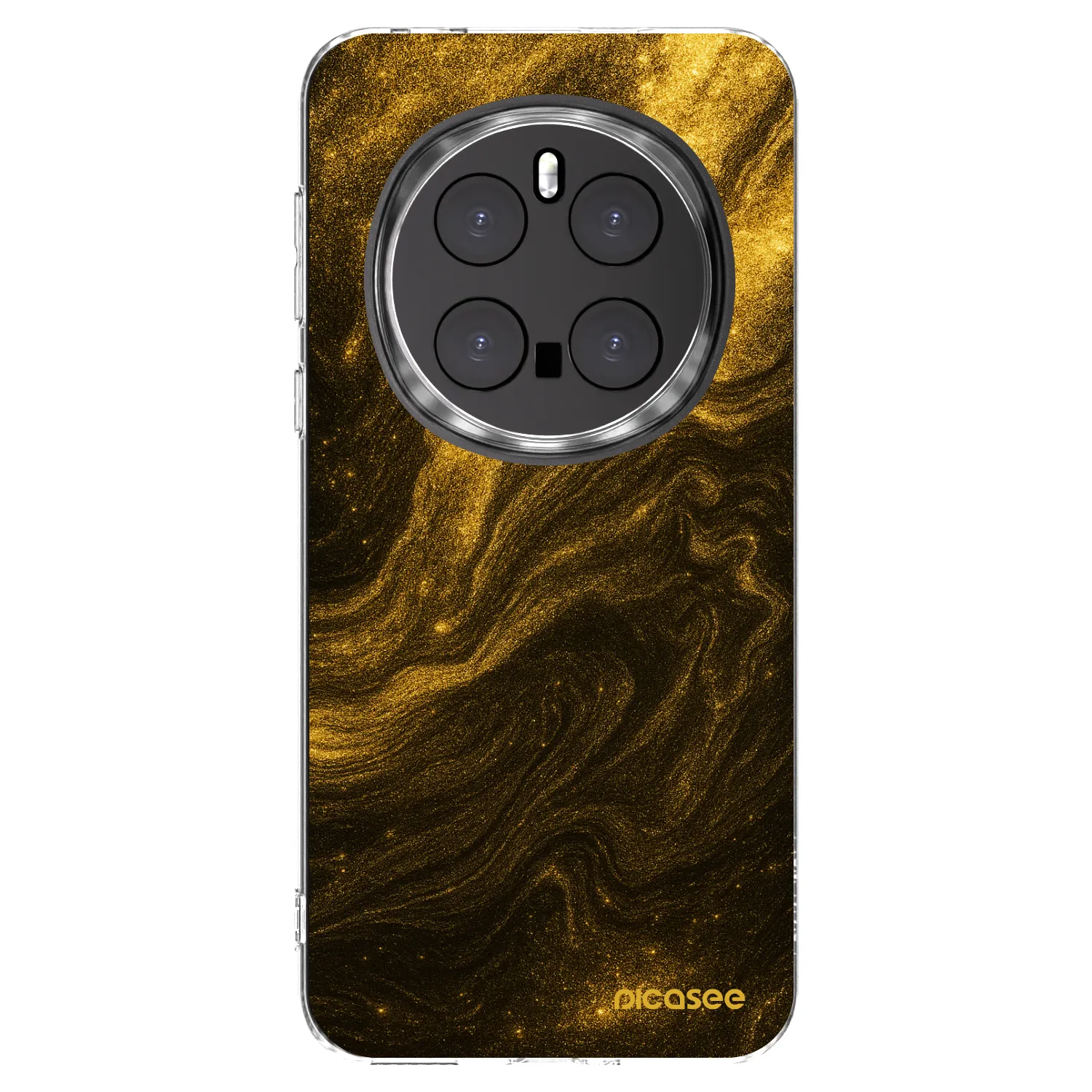Picasee silikonowe przeźroczyste etui na Honor Magic7 Pro 5G - Black