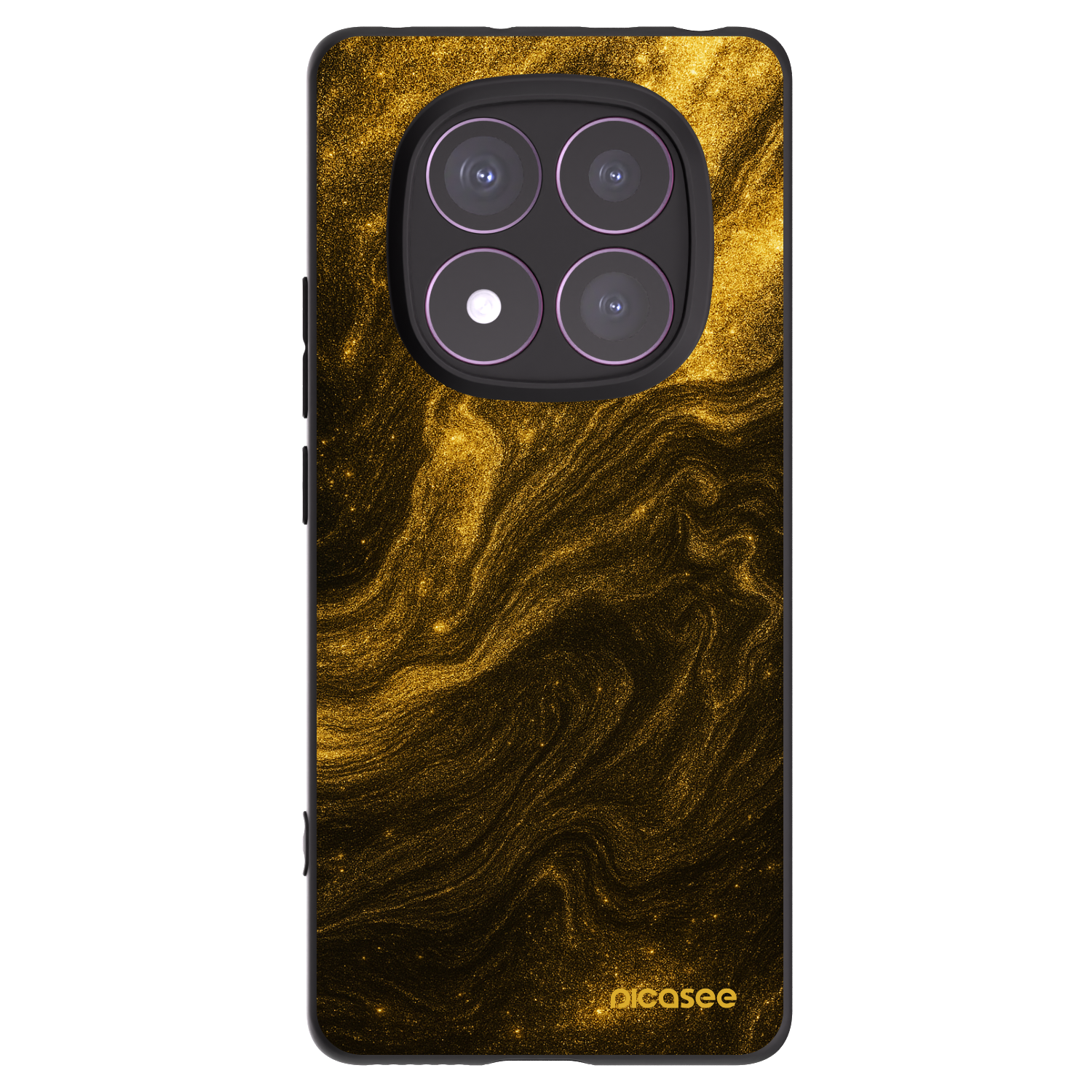 Picasee silikonowe czarne etui na Xiaomi Redmi Note 14 Pro 4G - Black