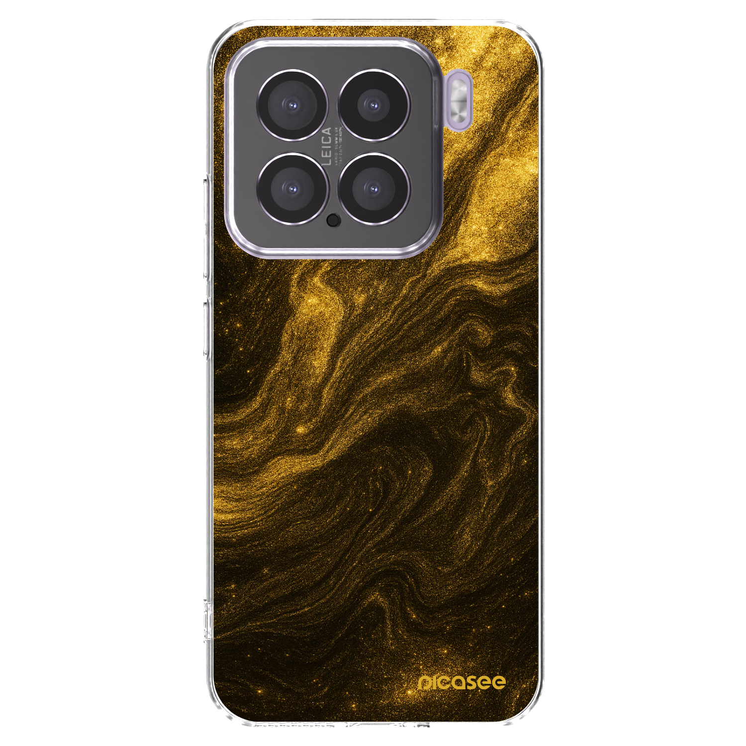 Picasee silikonowe przeźroczyste etui na Xiaomi 15 - Black