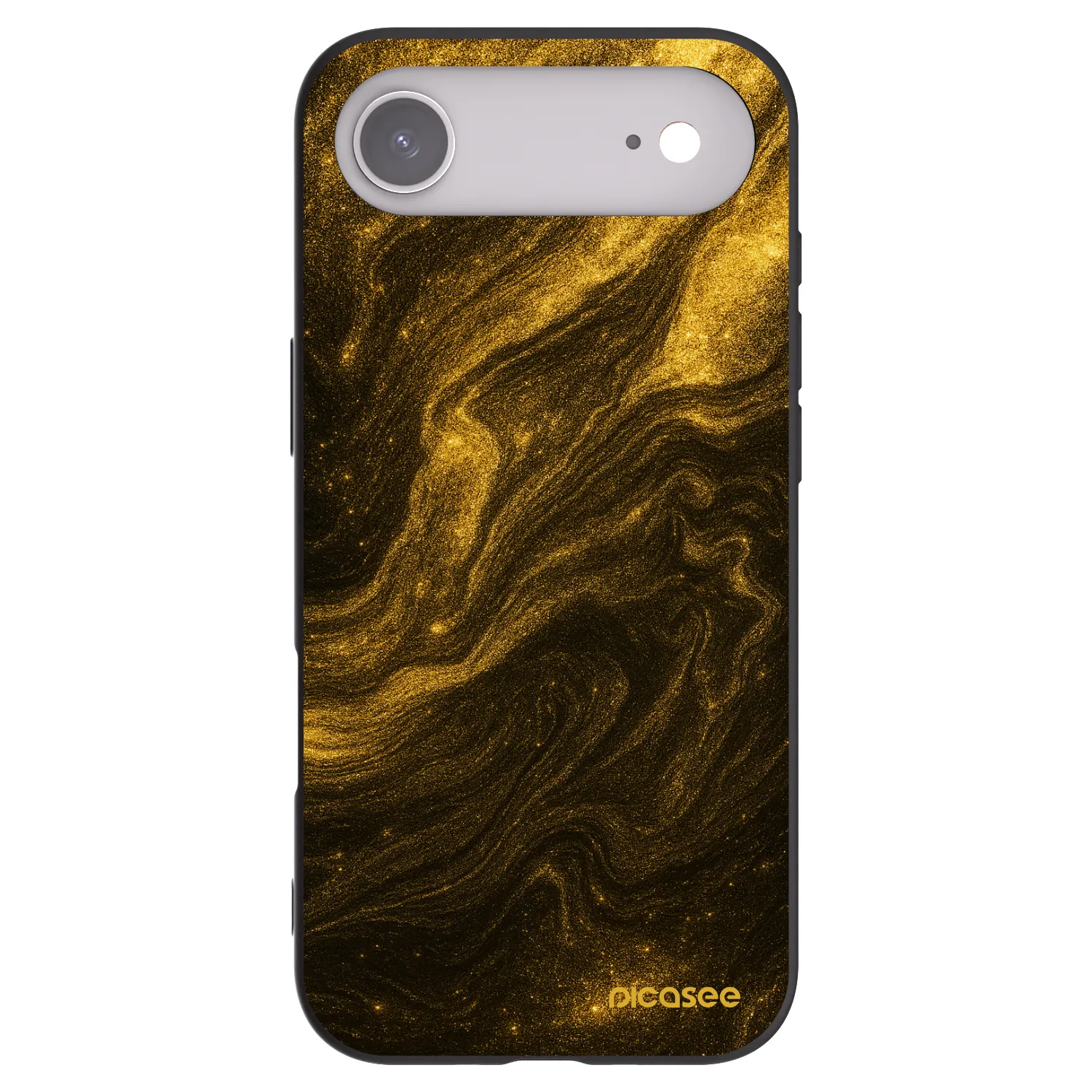 Picasee silikonowe czarne etui na Apple iPhone Air - Black