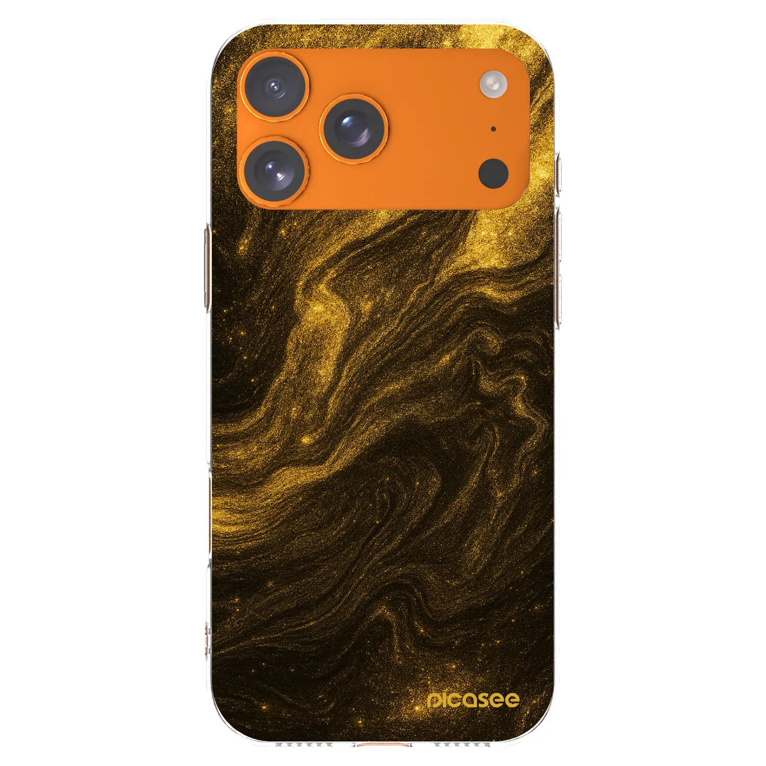 Picasee silikonowe przeźroczyste etui na Apple iPhone 17 Pro Max - Black