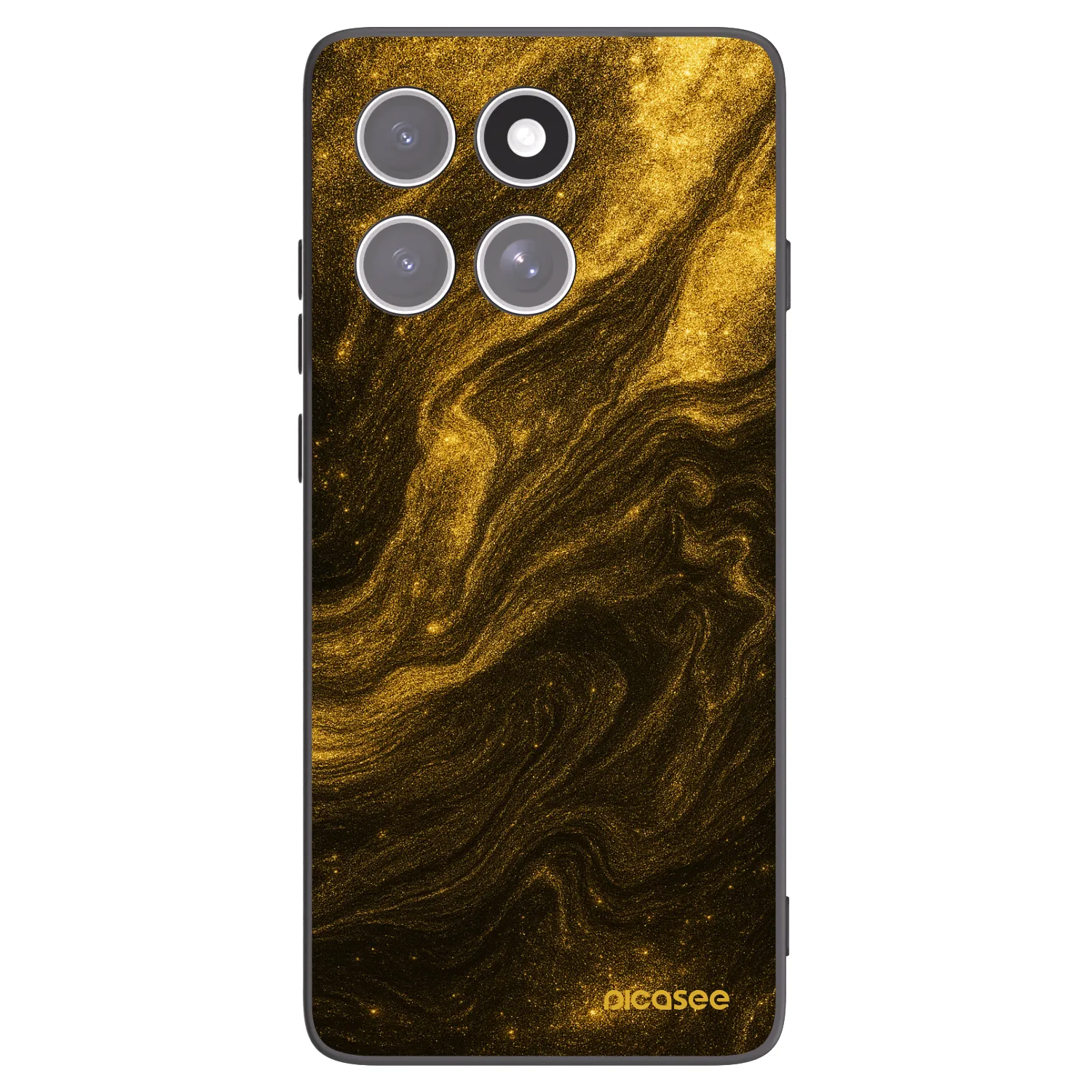 Picasee silikonowe czarne etui na Motorola Edge 60 Fusion - Black