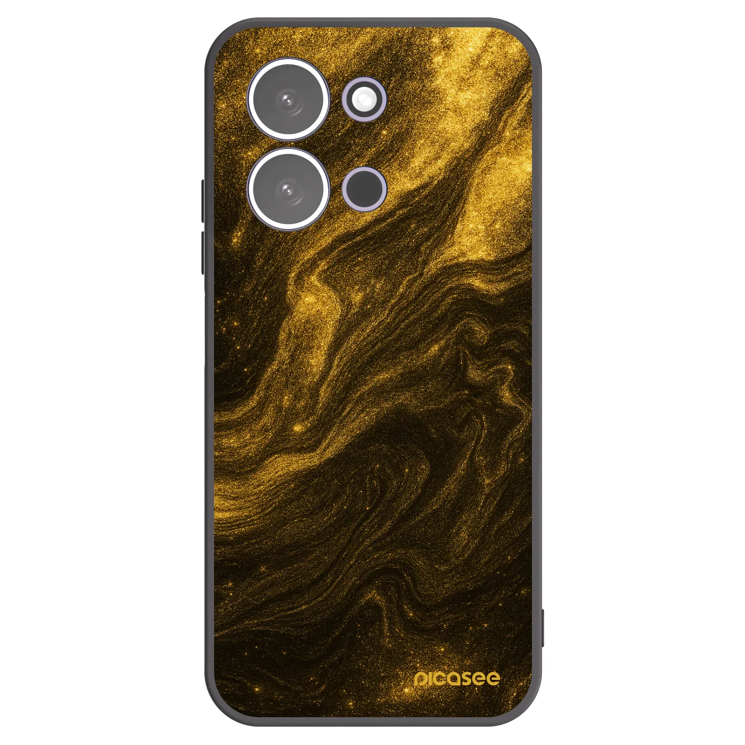 Picasee silikonowe czarne etui na Xiaomi Redmi 15C 5G - Black