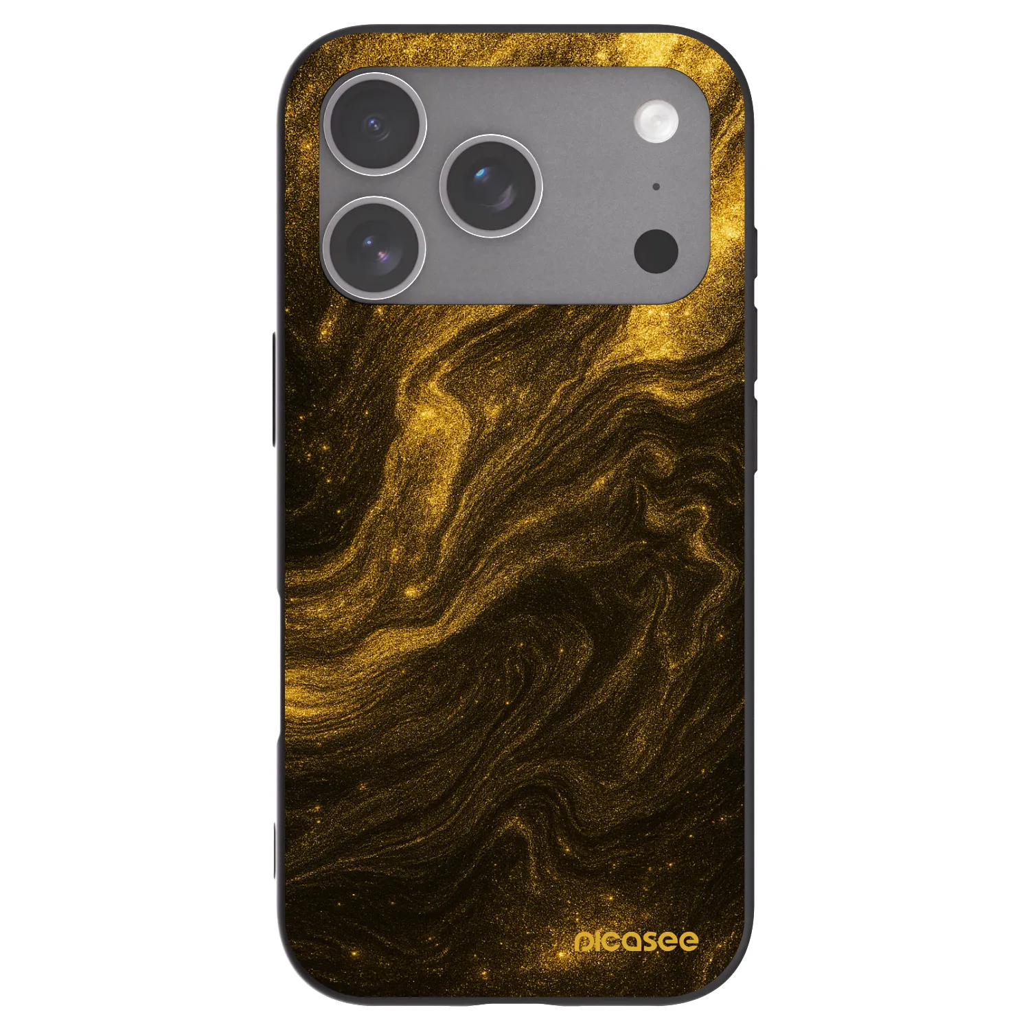 Picasee silikonowe czarne etui na Apple iPhone 18 Pro - Black