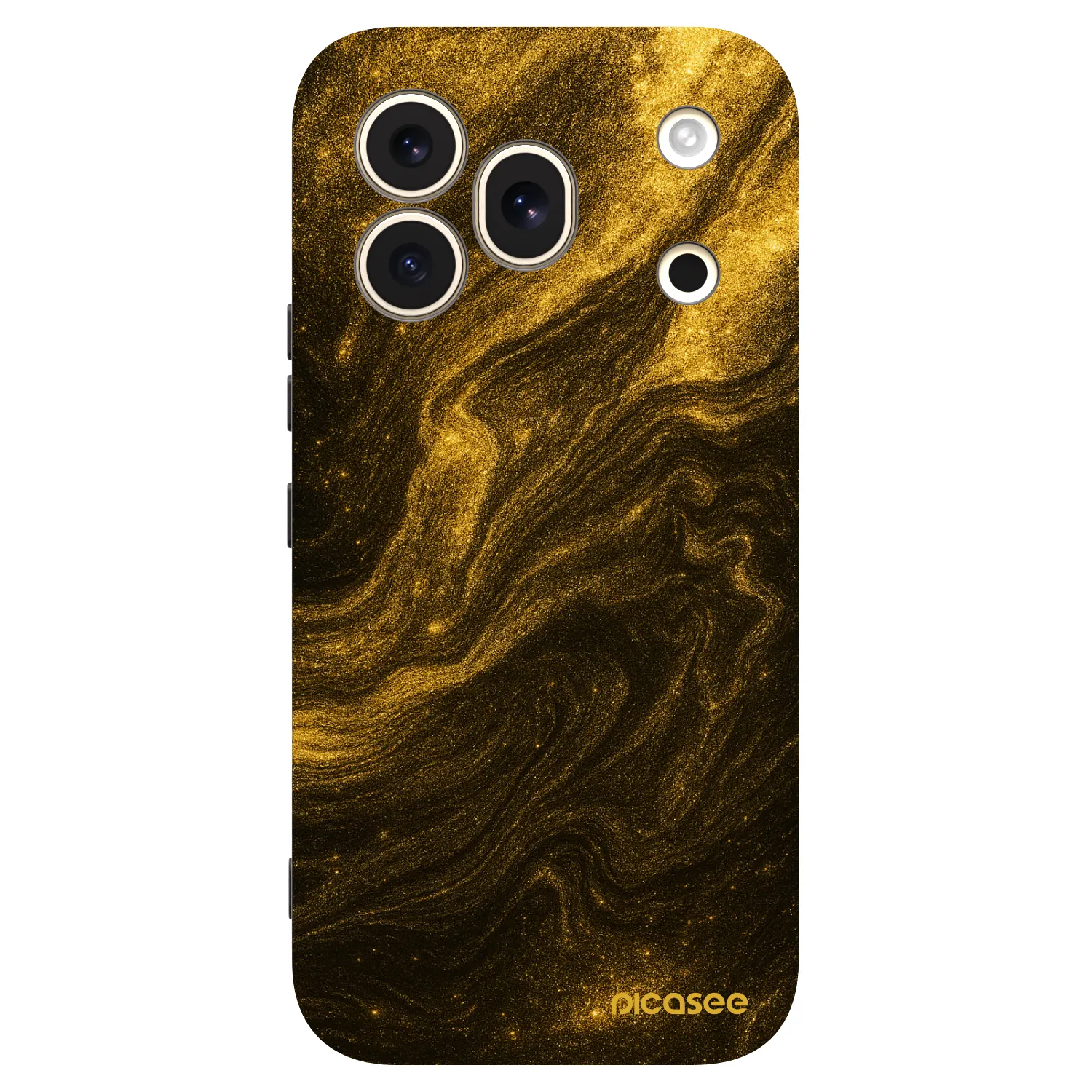Picasee silikonowe czarne etui na Honor 600 Pro - Black