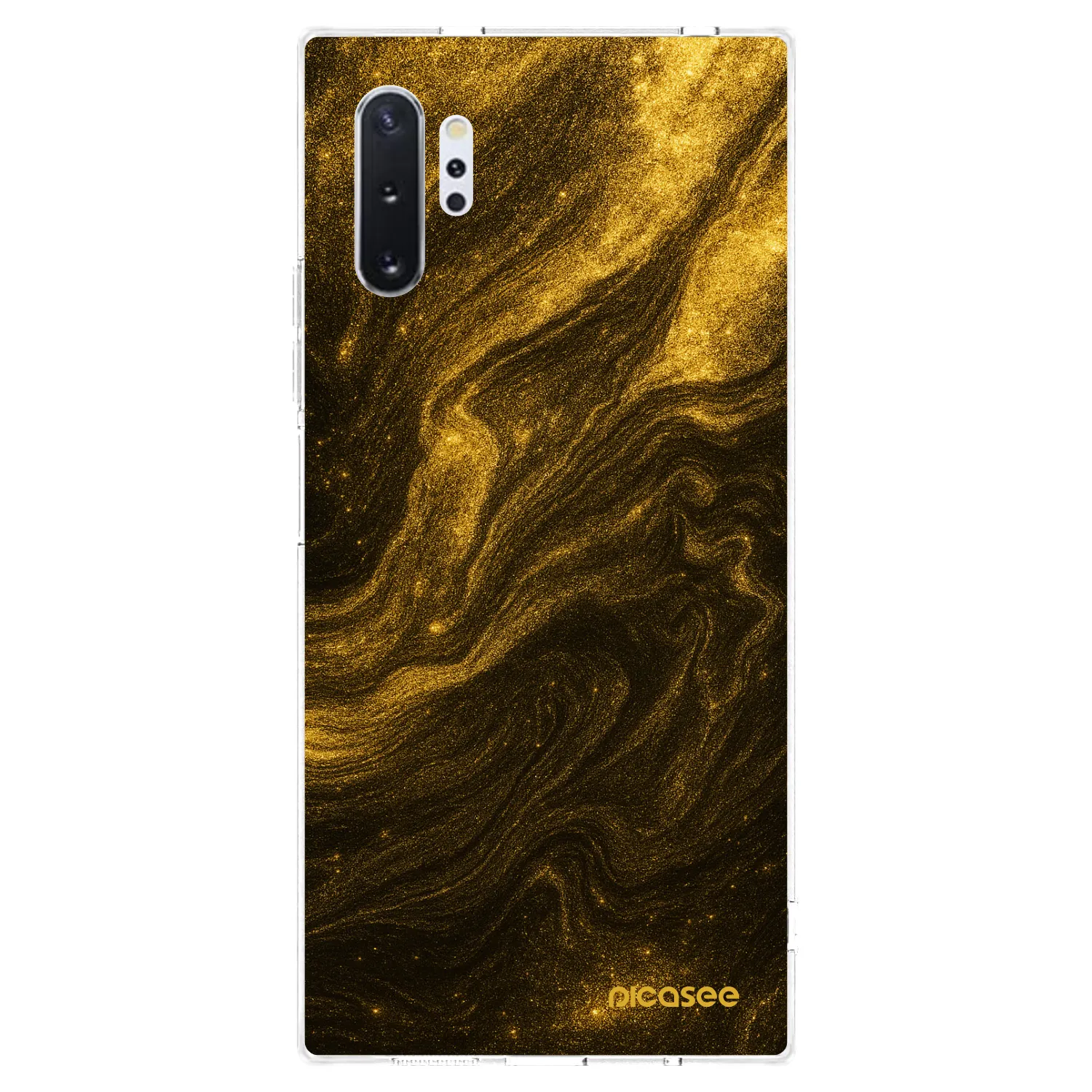 Picasee silikonowe przeźroczyste etui na Samsung Galaxy Note 10+ N975F - Black